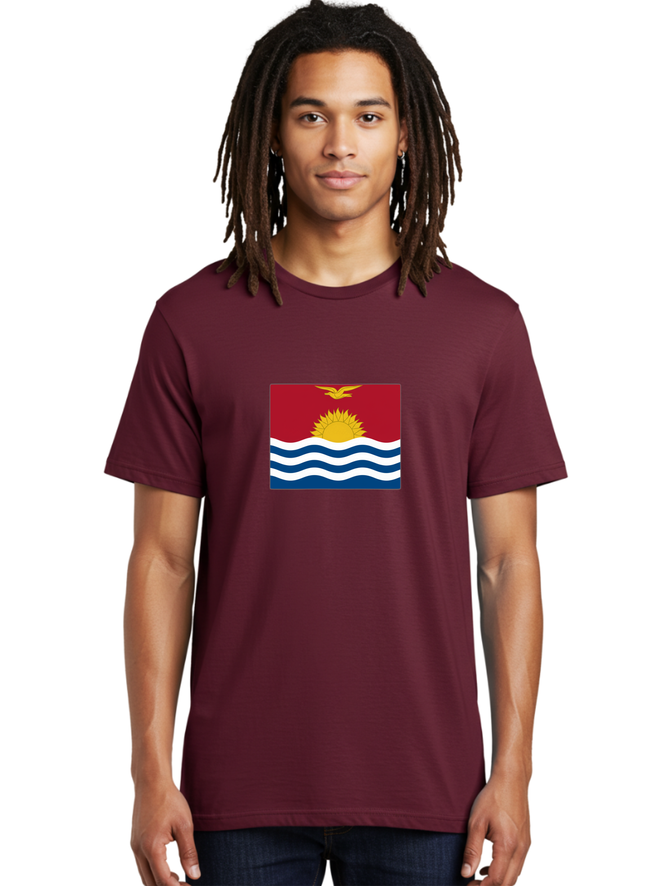 Kiribati-Flag-1 Men'S Graphic Tee, 100% Cotton, Comfortable Casual Summer Wear, Machine Washable, Vintage Camera, Old Camera, Antique Camera, Black Camera, Classic Photography, Photography Equipment, Nostalgic Device, Film Camera, Camera Art Bag643