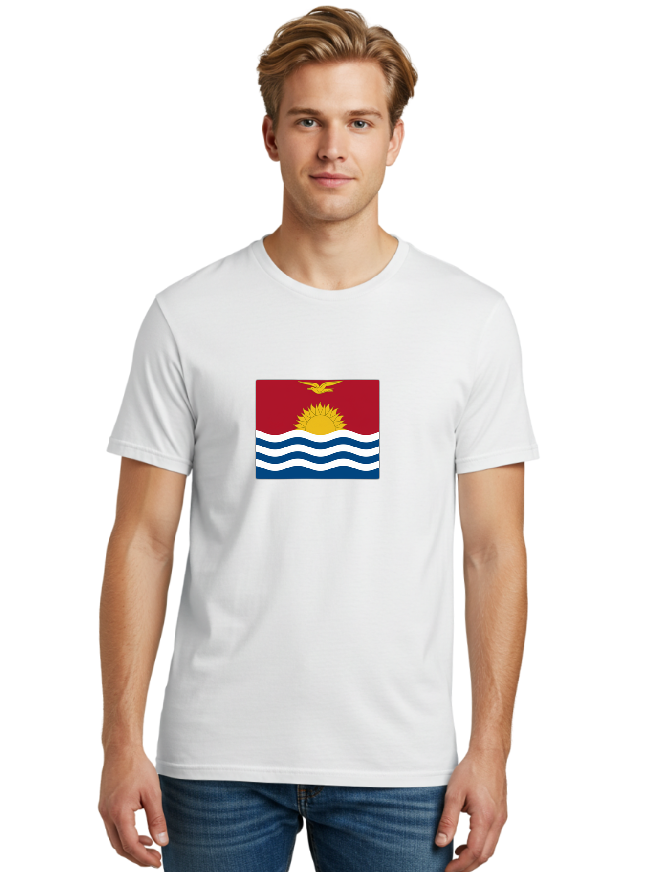 Kiribati-Flag-1 Men'S Graphic Tee, 100% Cotton, Comfortable Casual Summer Wear, Machine Washable, Vintage Camera, Old Camera, Antique Camera, Black Camera, Classic Photography, Photography Equipment, Nostalgic Device, Film Camera, Camera Art Bag643