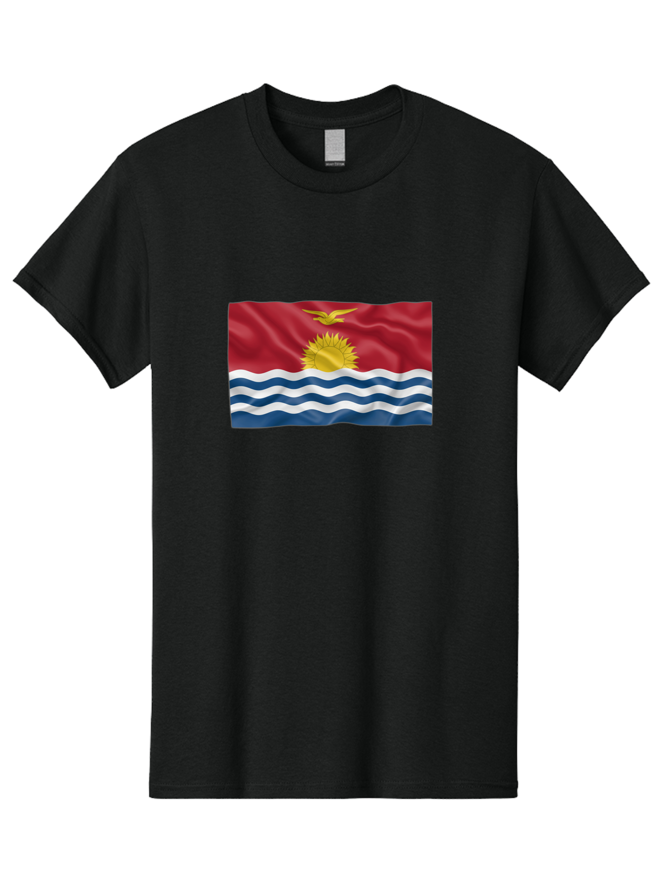 Kiribati-Flag-2 Men'S Graphic Tee, 100% Cotton, Comfortable Casual Summer Wear, Machine Washable, Vintage Camera, Old Camera, Antique Camera, Black Camera, Classic Photography, Photography Equipment, Nostalgic Device, Film Camera, Camera Art Bag644