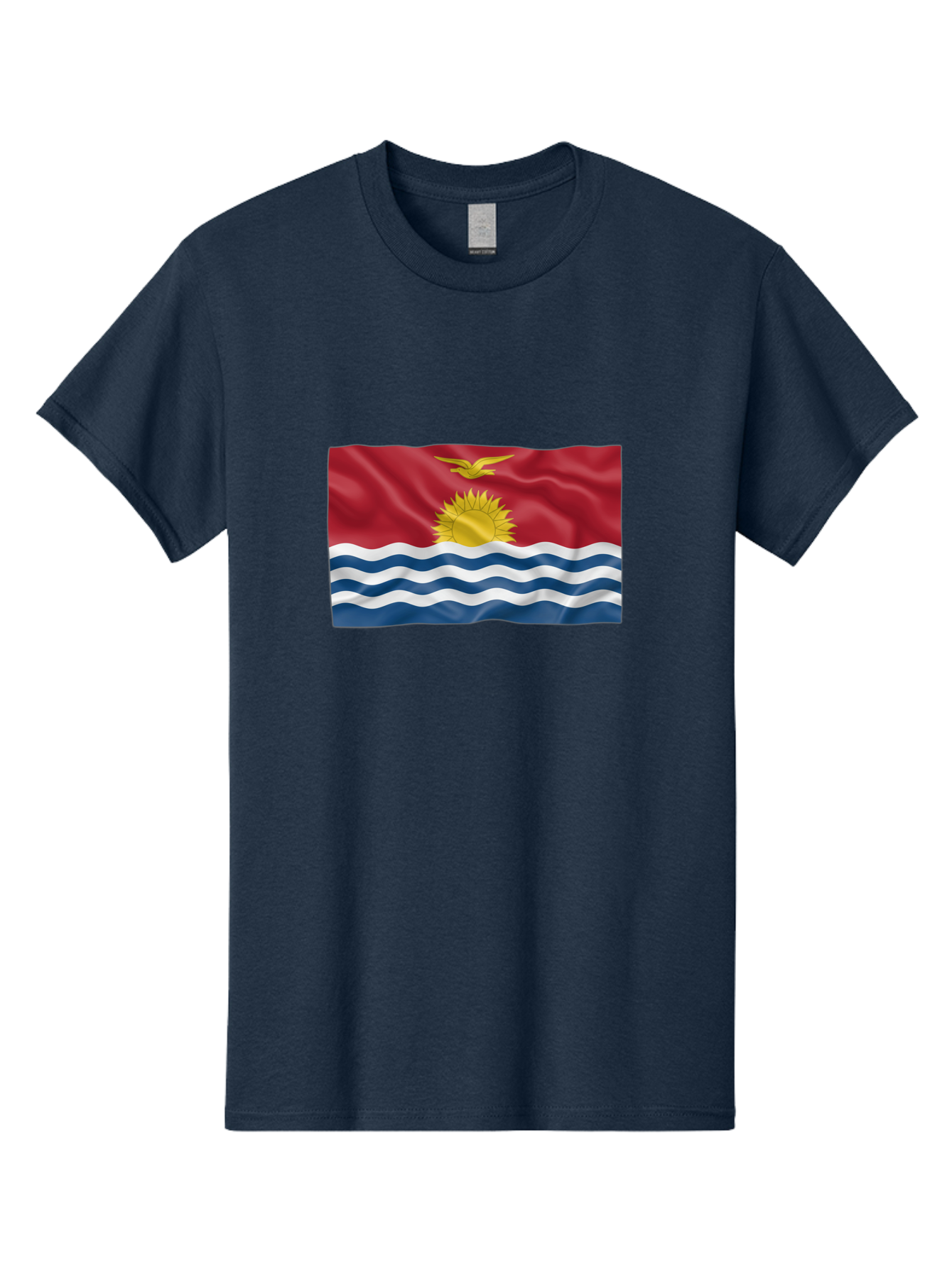 Kiribati-Flag-2 Men'S Graphic Tee, 100% Cotton, Comfortable Casual Summer Wear, Machine Washable, Vintage Camera, Old Camera, Antique Camera, Black Camera, Classic Photography, Photography Equipment, Nostalgic Device, Film Camera, Camera Art Bag644