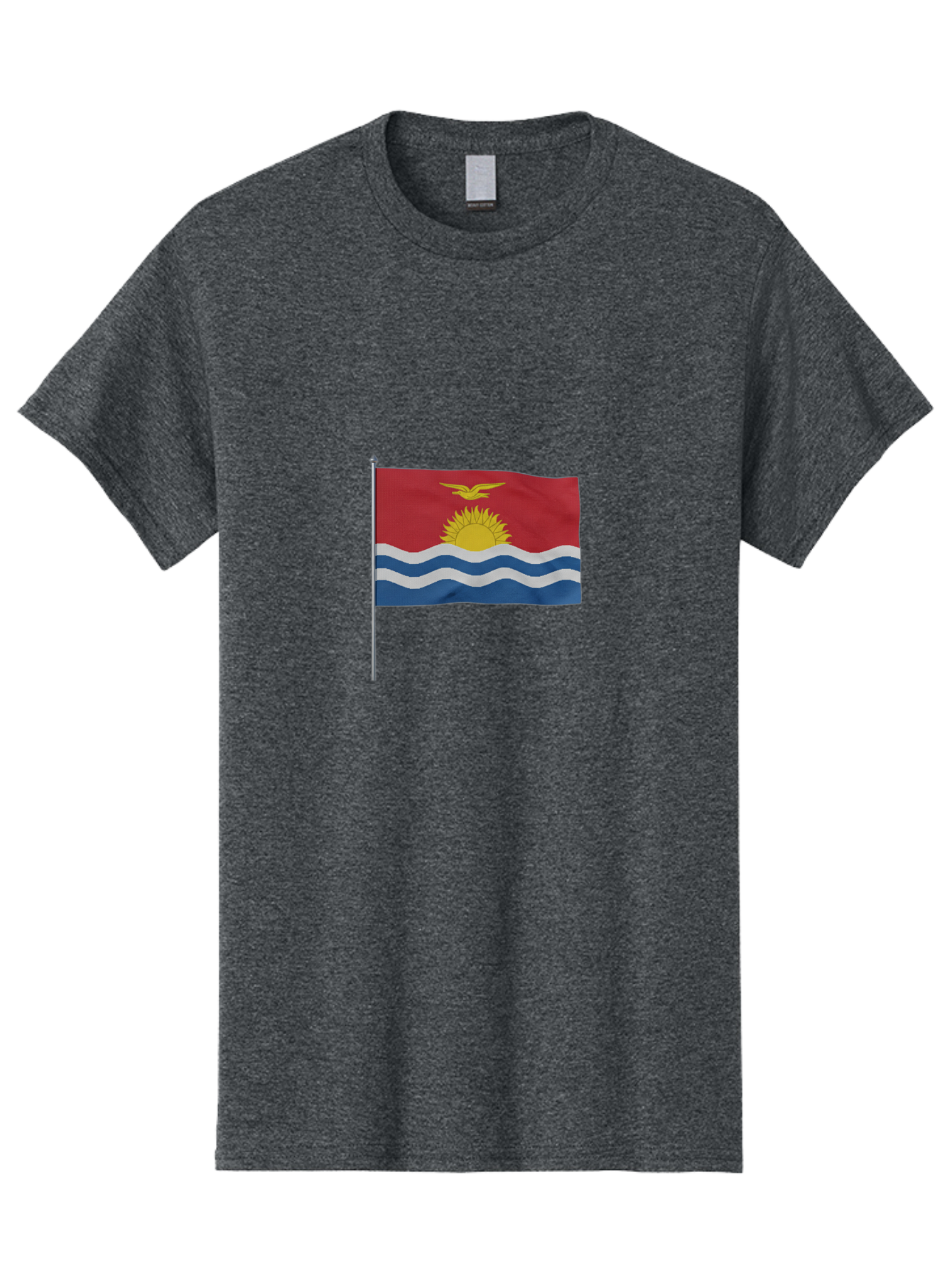 Kiribati-Flag-3 Men'S Graphic Tee, 100% Cotton, Comfortable Casual Summer Wear, Machine Washable, Vintage Camera, Old Camera, Antique Camera, Black Camera, Classic Photography, Photography Equipment, Nostalgic Device, Film Camera, Camera Art Bag645