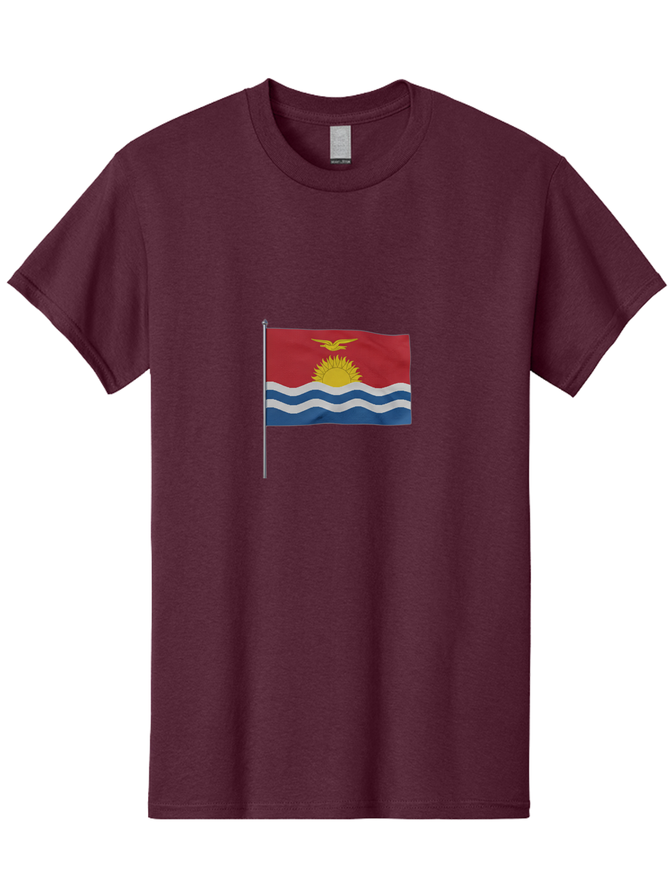 Kiribati-Flag-3 Men'S Graphic Tee, 100% Cotton, Comfortable Casual Summer Wear, Machine Washable, Vintage Camera, Old Camera, Antique Camera, Black Camera, Classic Photography, Photography Equipment, Nostalgic Device, Film Camera, Camera Art Bag645