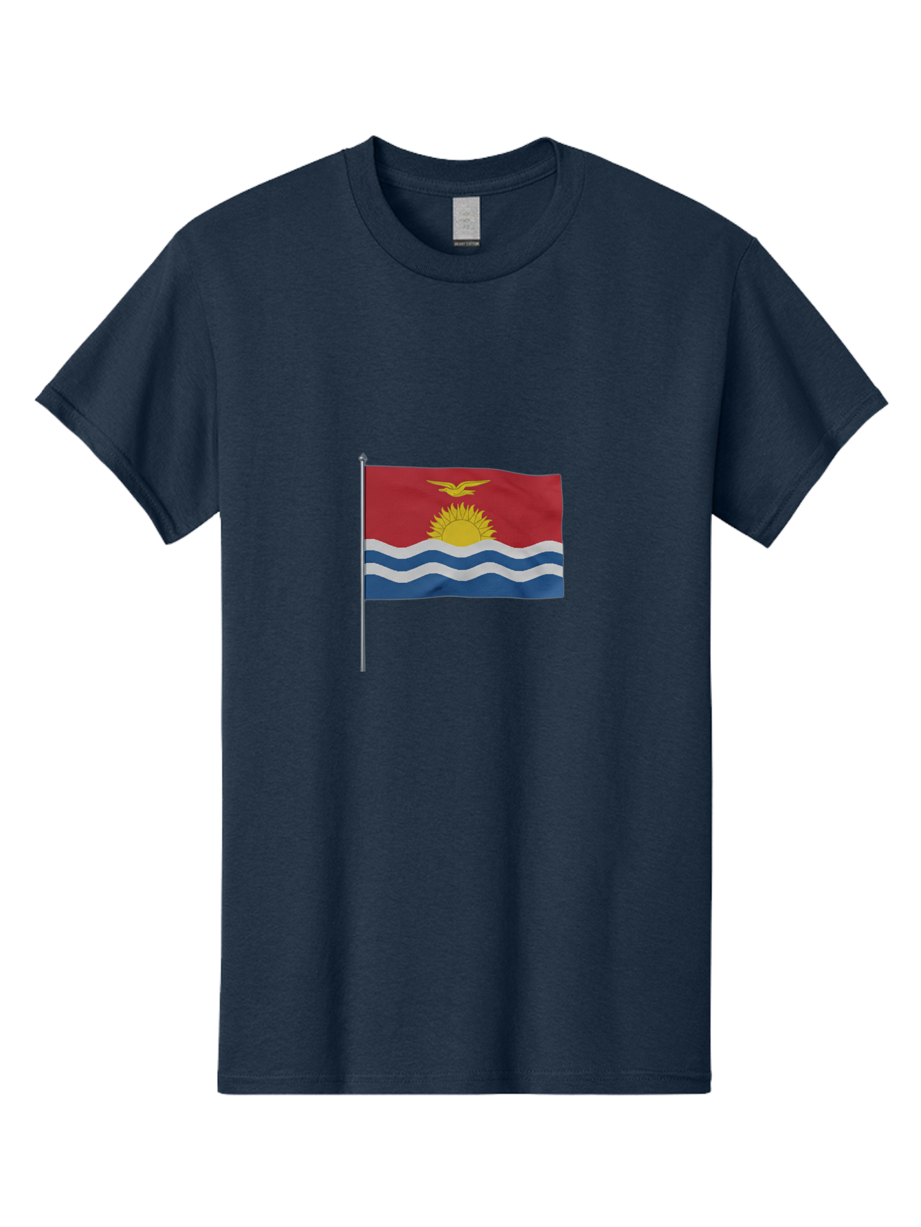 Kiribati-Flag-3 Men'S Graphic Tee, 100% Cotton, Comfortable Casual Summer Wear, Machine Washable, Vintage Camera, Old Camera, Antique Camera, Black Camera, Classic Photography, Photography Equipment, Nostalgic Device, Film Camera, Camera Art Bag645
