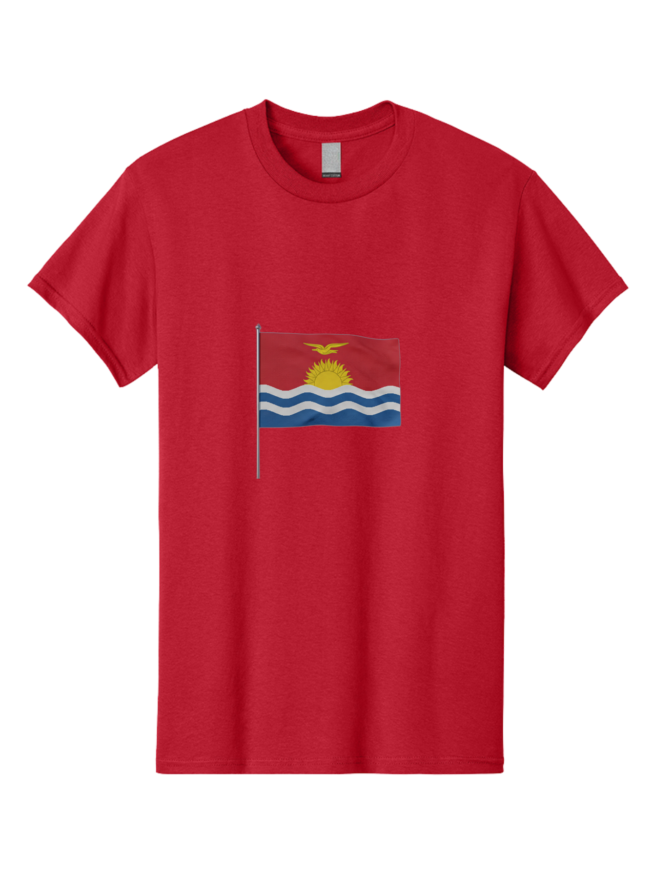 Kiribati-Flag-3 Men'S Graphic Tee, 100% Cotton, Comfortable Casual Summer Wear, Machine Washable, Vintage Camera, Old Camera, Antique Camera, Black Camera, Classic Photography, Photography Equipment, Nostalgic Device, Film Camera, Camera Art Bag645
