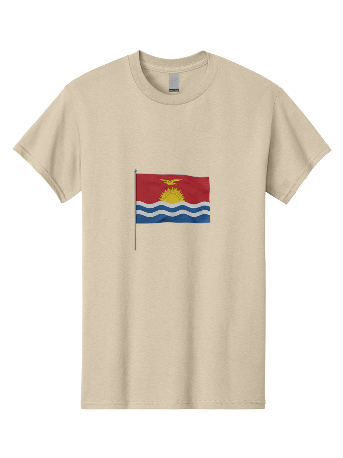 Kiribati-Flag-3 Men'S Graphic Tee, 100% Cotton, Comfortable Casual Summer Wear, Machine Washable, Vintage Camera, Old Camera, Antique Camera, Black Camera, Classic Photography, Photography Equipment, Nostalgic Device, Film Camera, Camera Art Bag645