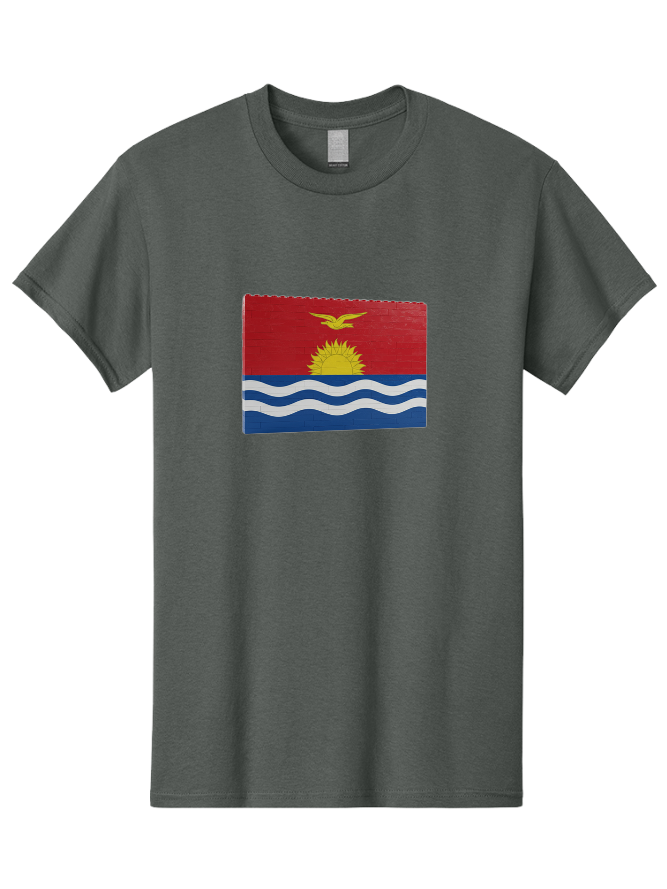 Kiribati-Flag-5 Men'S Graphic Tee, 100% Cotton, Comfortable Casual Summer Wear, Machine Washable, Vintage Camera, Old Camera, Antique Camera, Black Camera, Classic Photography, Photography Equipment, Nostalgic Device, Film Camera, Camera Art Bag647
