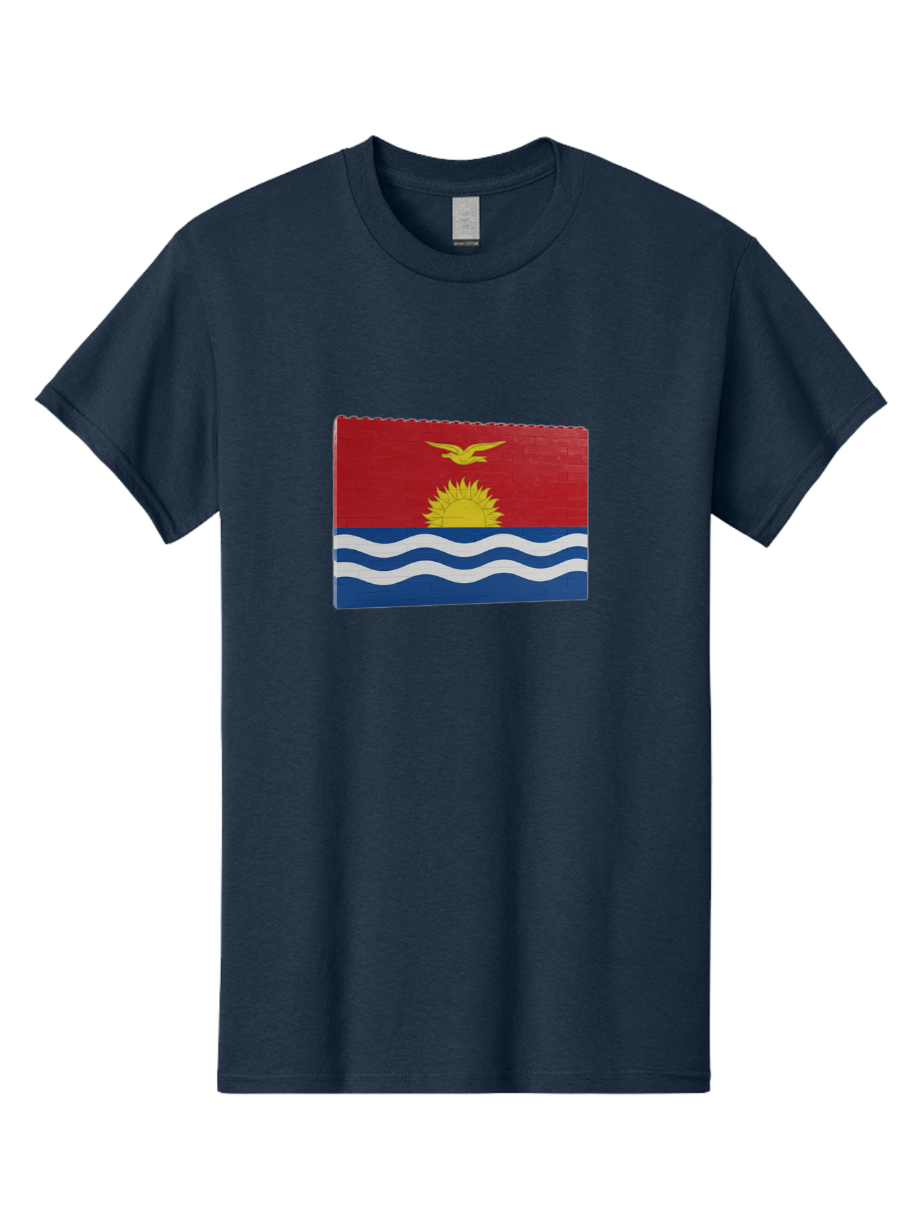 Kiribati-Flag-5 Men'S Graphic Tee, 100% Cotton, Comfortable Casual Summer Wear, Machine Washable, Vintage Camera, Old Camera, Antique Camera, Black Camera, Classic Photography, Photography Equipment, Nostalgic Device, Film Camera, Camera Art Bag647