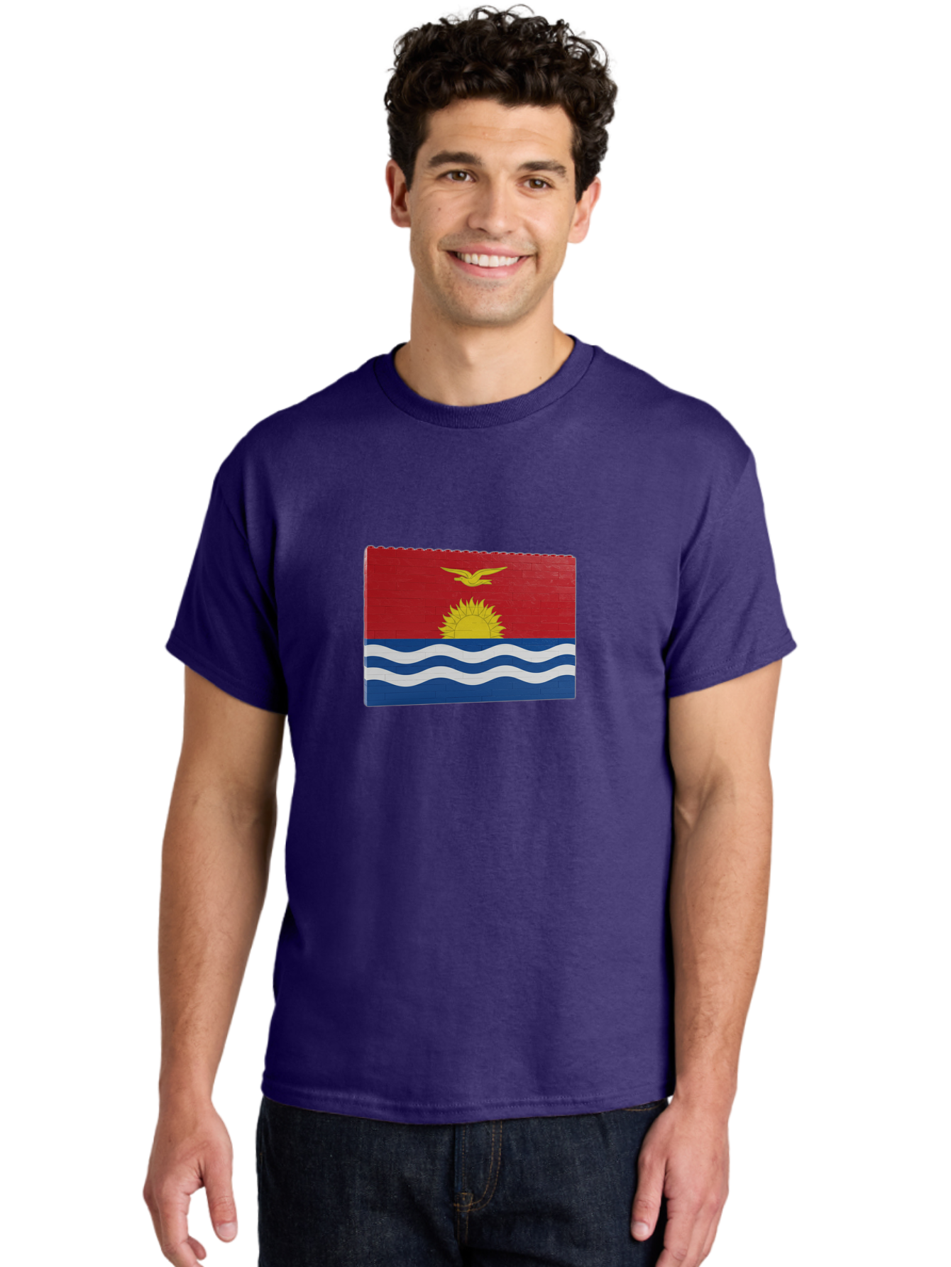 Kiribati-Flag-5 Men'S Graphic Tee, 100% Cotton, Comfortable Casual Summer Wear, Machine Washable, Vintage Camera, Old Camera, Antique Camera, Black Camera, Classic Photography, Photography Equipment, Nostalgic Device, Film Camera, Camera Art Bag647