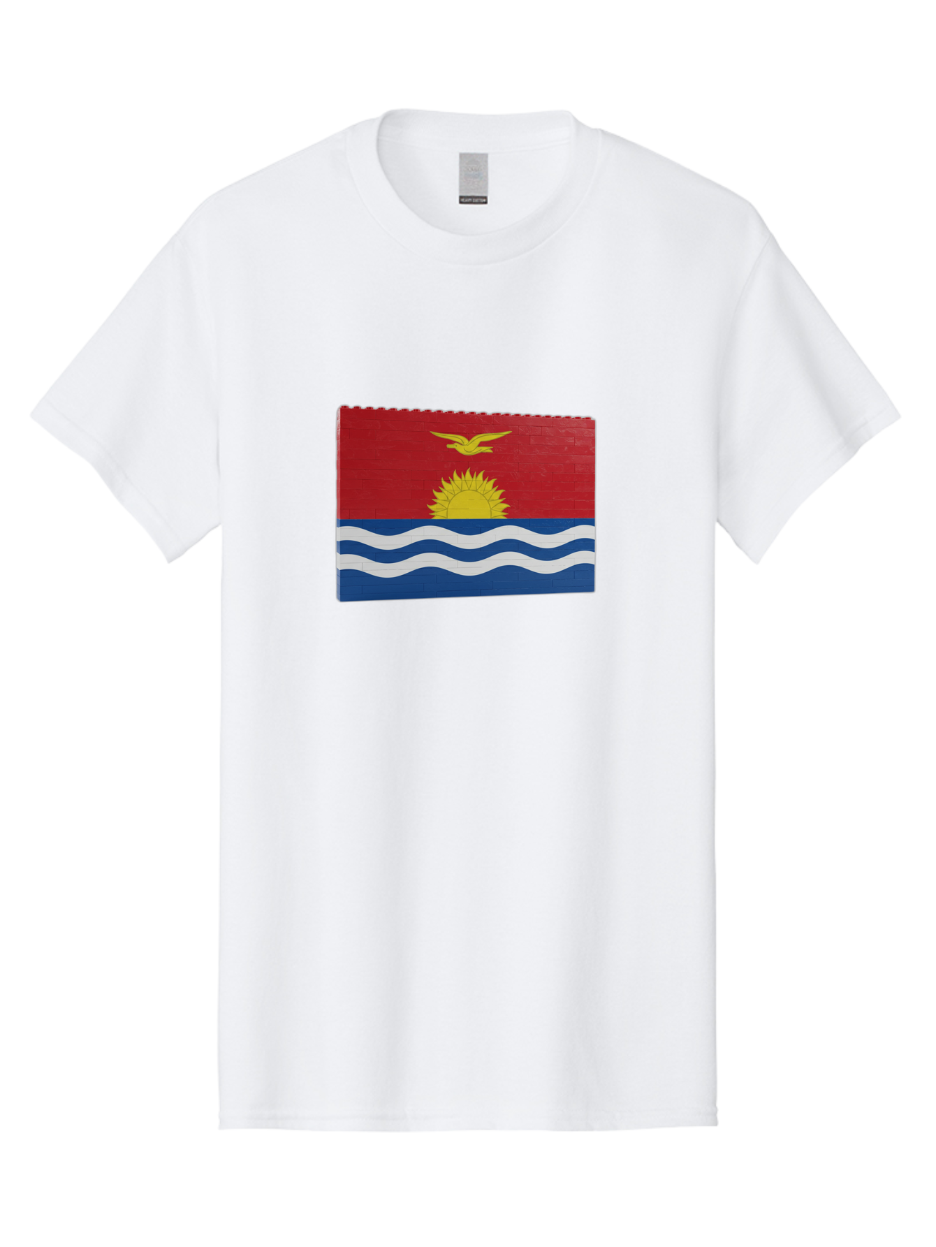 Kiribati-Flag-5 Men'S Graphic Tee, 100% Cotton, Comfortable Casual Summer Wear, Machine Washable, Vintage Camera, Old Camera, Antique Camera, Black Camera, Classic Photography, Photography Equipment, Nostalgic Device, Film Camera, Camera Art Bag647