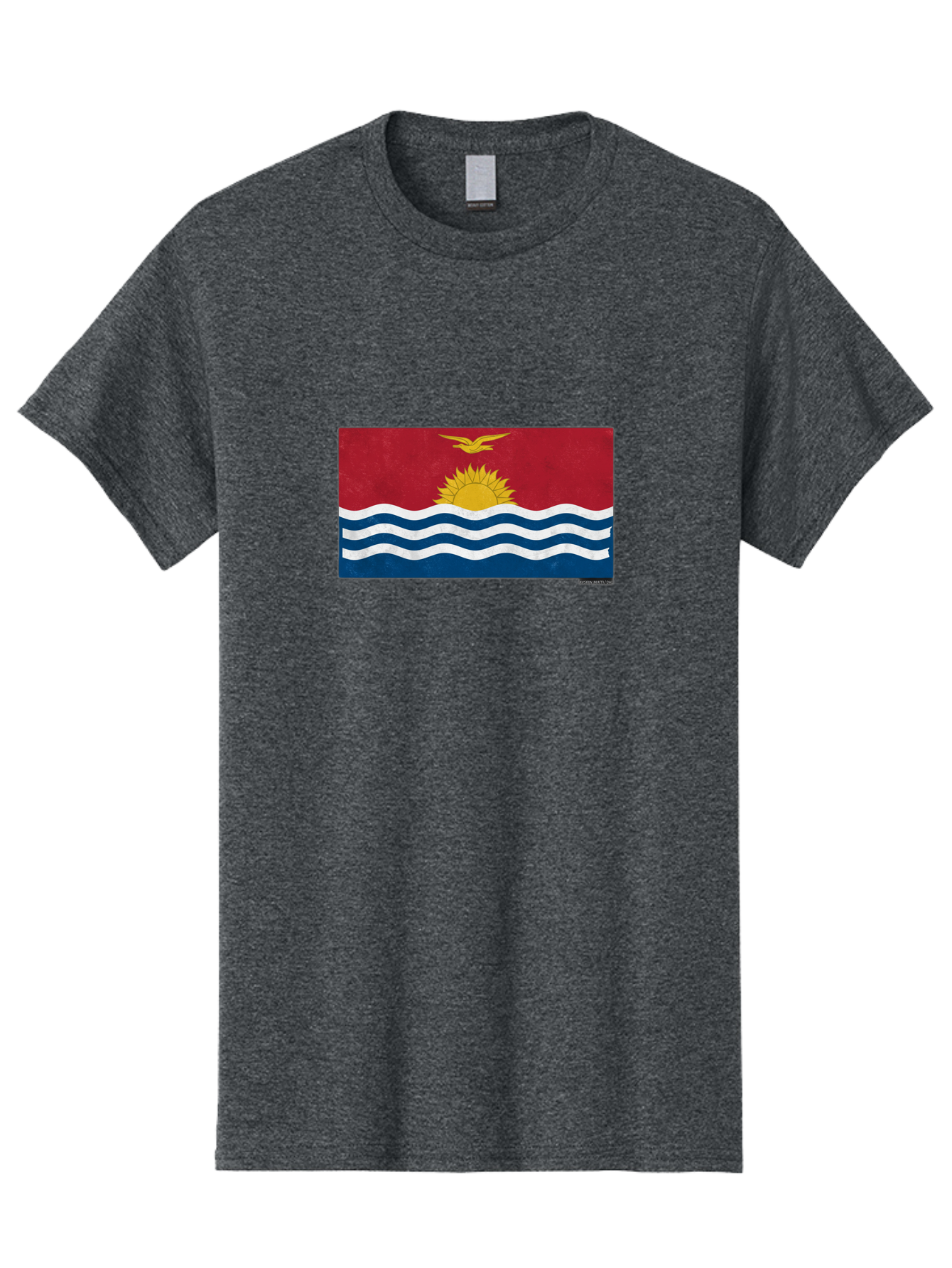 Kiribati-Flag-7 Men'S Graphic Tee, 100% Cotton, Comfortable Casual Summer Wear, Machine Washable, Vintage Camera, Old Camera, Antique Camera, Black Camera, Classic Photography, Photography Equipment, Nostalgic Device, Film Camera, Camera Art Bag649