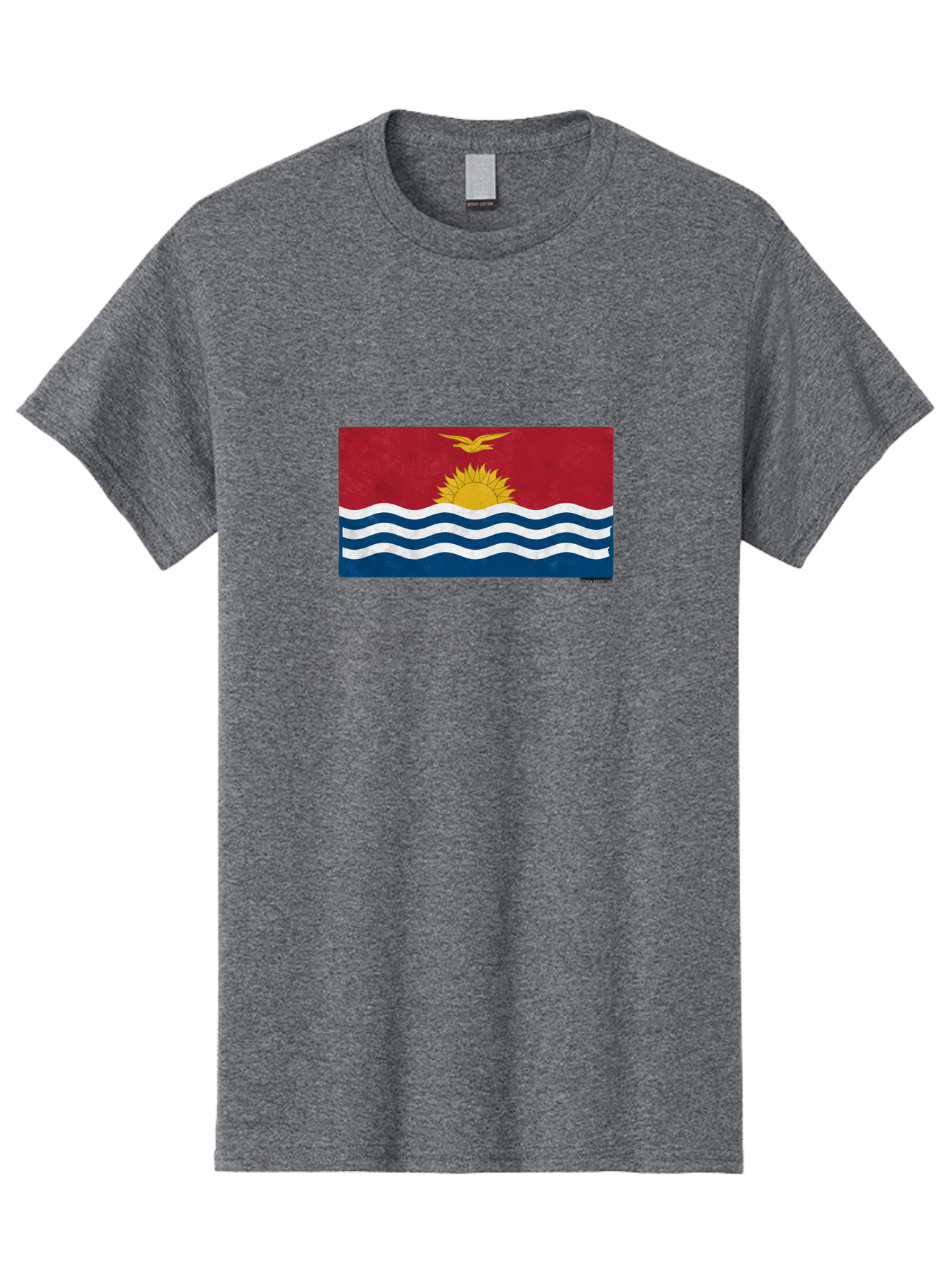 Kiribati-Flag-7 Men'S Graphic Tee, 100% Cotton, Comfortable Casual Summer Wear, Machine Washable, Vintage Camera, Old Camera, Antique Camera, Black Camera, Classic Photography, Photography Equipment, Nostalgic Device, Film Camera, Camera Art Bag649