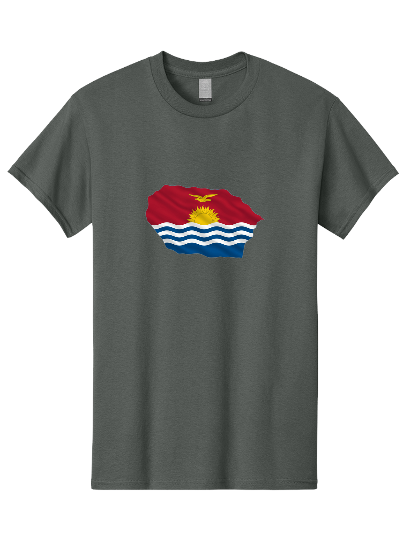 Kiribati-Flag-9 Men'S Graphic Tee, 100% Cotton, Comfortable Casual Summer Wear, Machine Washable, Vintage Camera, Old Camera, Antique Camera, Black Camera, Classic Photography, Photography Equipment, Nostalgic Device, Film Camera, Camera Art Bag651