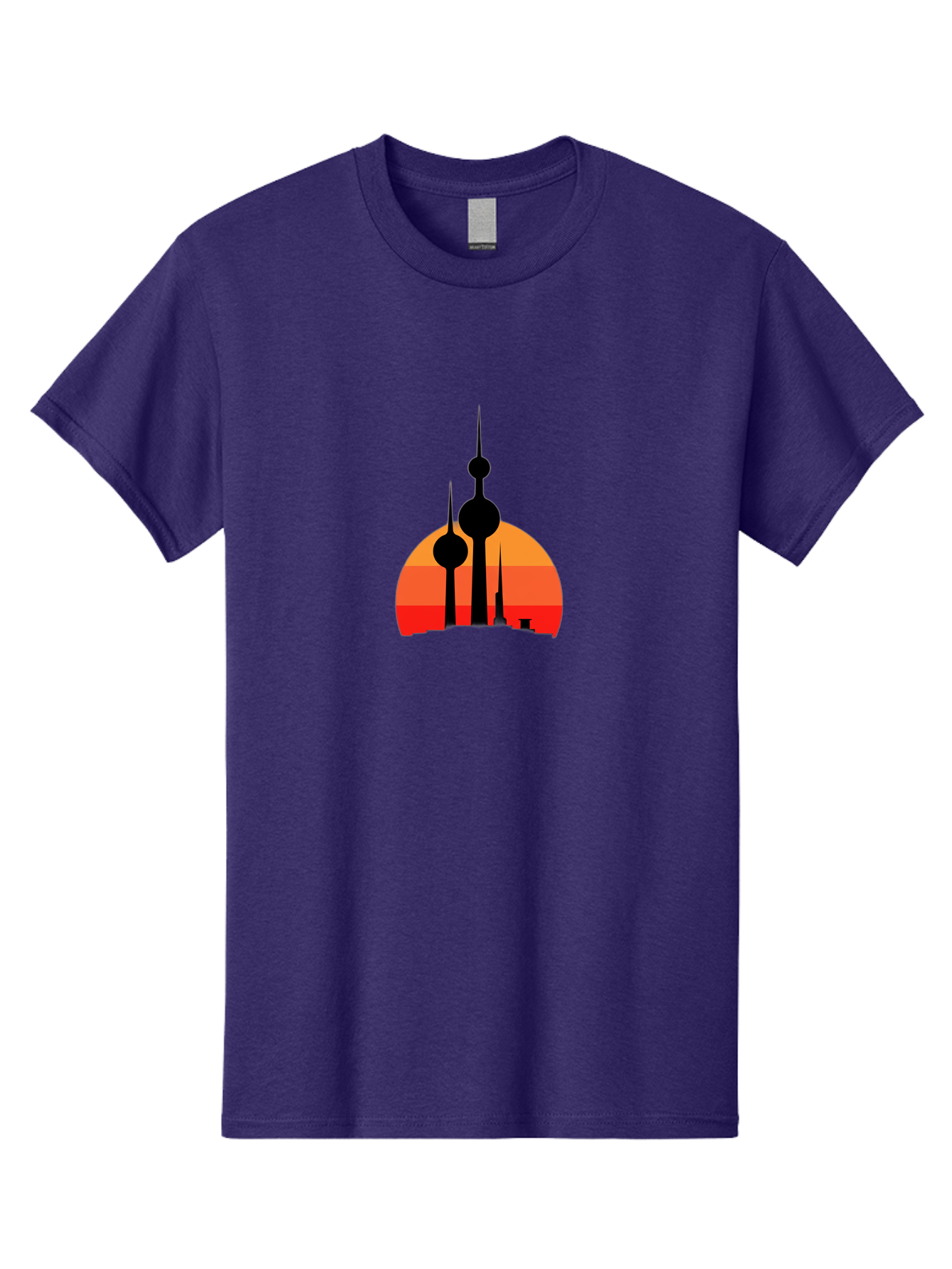 Kuwait-Towers-1 Men'S Graphic Tee, 100% Cotton, Comfortable Casual Summer Wear, Machine Washable, Vintage Camera, Old Camera, Antique Camera, Black Camera, Classic Photography, Photography Equipment, Nostalgic Device, Film Camera, Camera Art Bag668