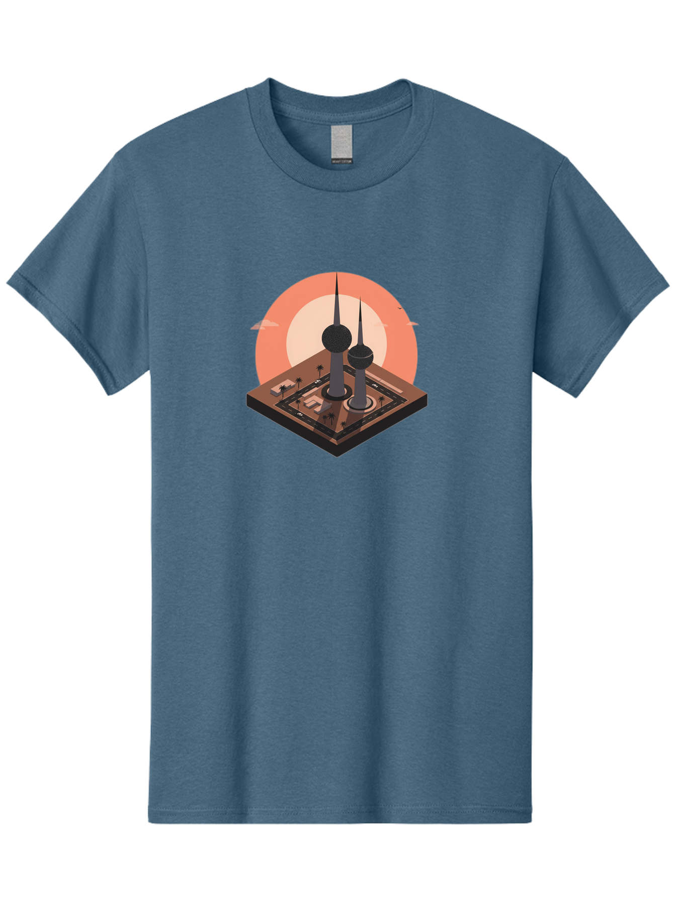Kuwait-Towers-2 Men'S Graphic Tee, 100% Cotton, Comfortable Casual Summer Wear, Machine Washable, Vintage Camera, Old Camera, Antique Camera, Black Camera, Classic Photography, Photography Equipment, Nostalgic Device, Film Camera, Camera Art Bag669