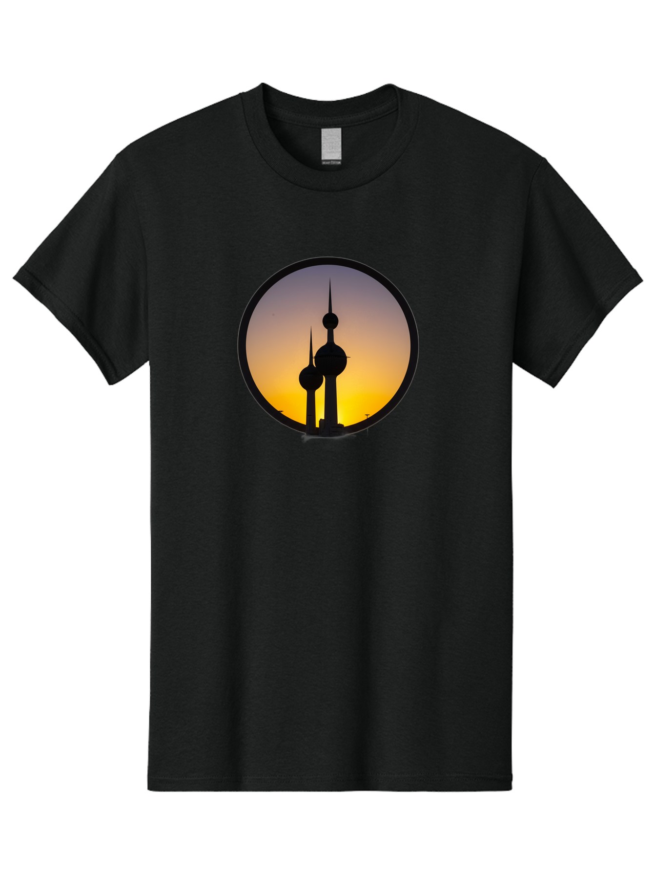 Kuwait-Towers-4 Men'S Graphic Tee, 100% Cotton, Comfortable Casual Summer Wear, Machine Washable, Vintage Camera, Old Camera, Antique Camera, Black Camera, Classic Photography, Photography Equipment, Nostalgic Device, Film Camera, Camera Art Bag671
