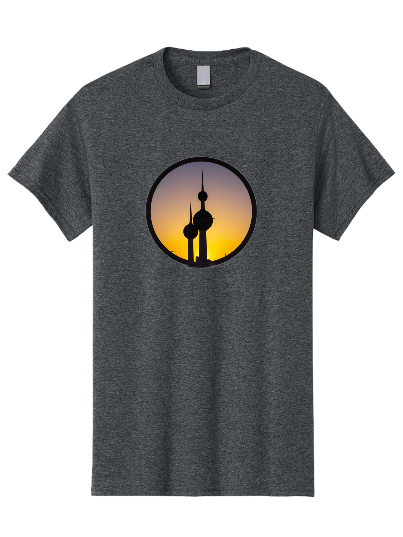 Kuwait-Towers-4 Men'S Graphic Tee, 100% Cotton, Comfortable Casual Summer Wear, Machine Washable, Vintage Camera, Old Camera, Antique Camera, Black Camera, Classic Photography, Photography Equipment, Nostalgic Device, Film Camera, Camera Art Bag671