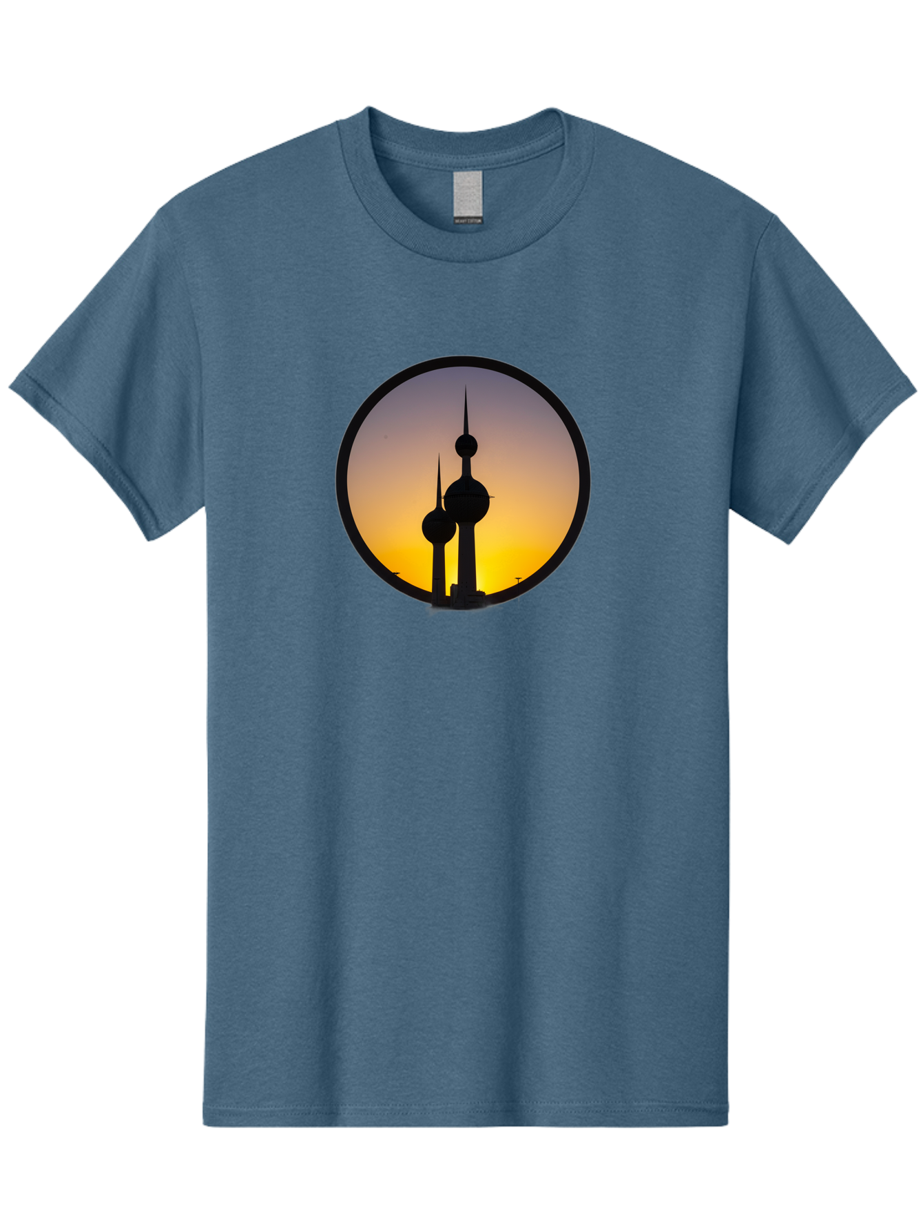 Kuwait-Towers-4 Men'S Graphic Tee, 100% Cotton, Comfortable Casual Summer Wear, Machine Washable, Vintage Camera, Old Camera, Antique Camera, Black Camera, Classic Photography, Photography Equipment, Nostalgic Device, Film Camera, Camera Art Bag671