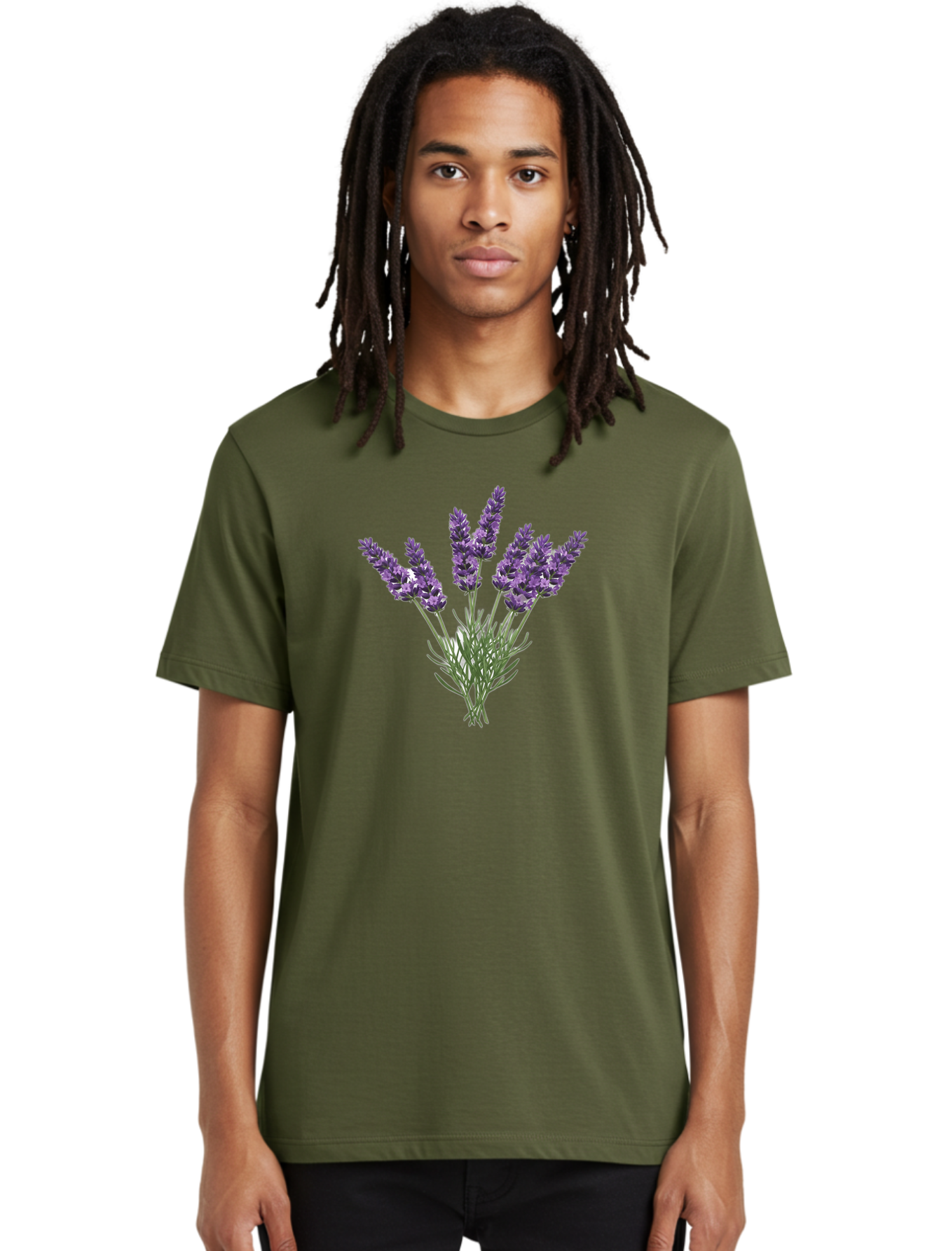 Lavender-Flowers Men'S Graphic Tee, 100% Cotton, Comfortable Casual Summer Wear, Machine Washable, Vintage Camera, Old Camera, Antique Camera, Black Camera, Classic Photography, Photography Equipment, Nostalgic Device, Film Camera, Camera Art Bag682