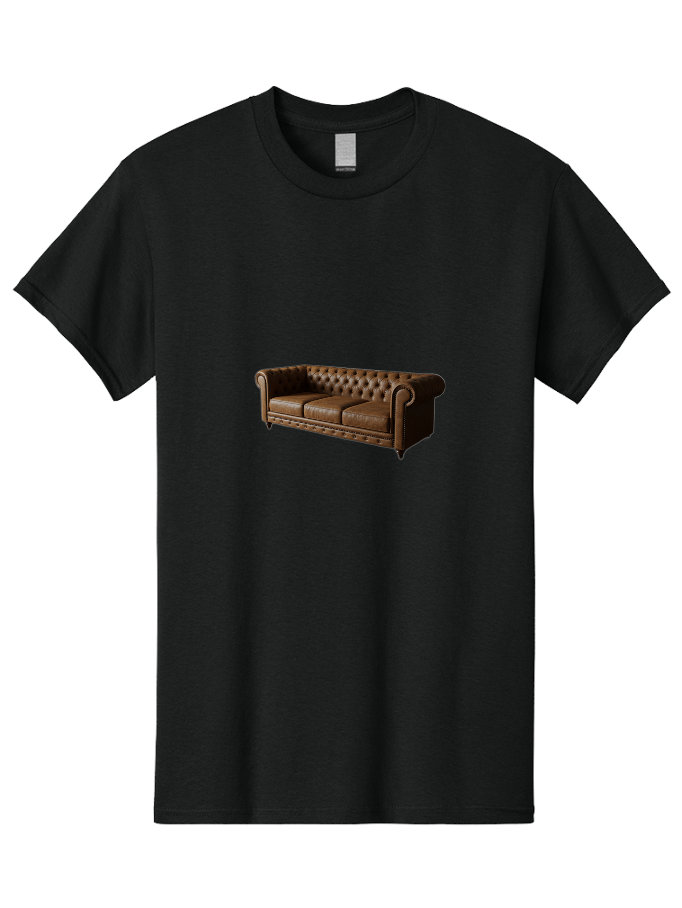 Leather-Chesterfield-Sofa Men'S Graphic Tee, 100% Cotton, Comfortable Casual Summer Wear, Machine Washable, Vintage Camera, Old Camera, Antique Camera, Black Camera, Classic Photography, Photography Equipment, Nostalgic Device, Film Camera, Bag686