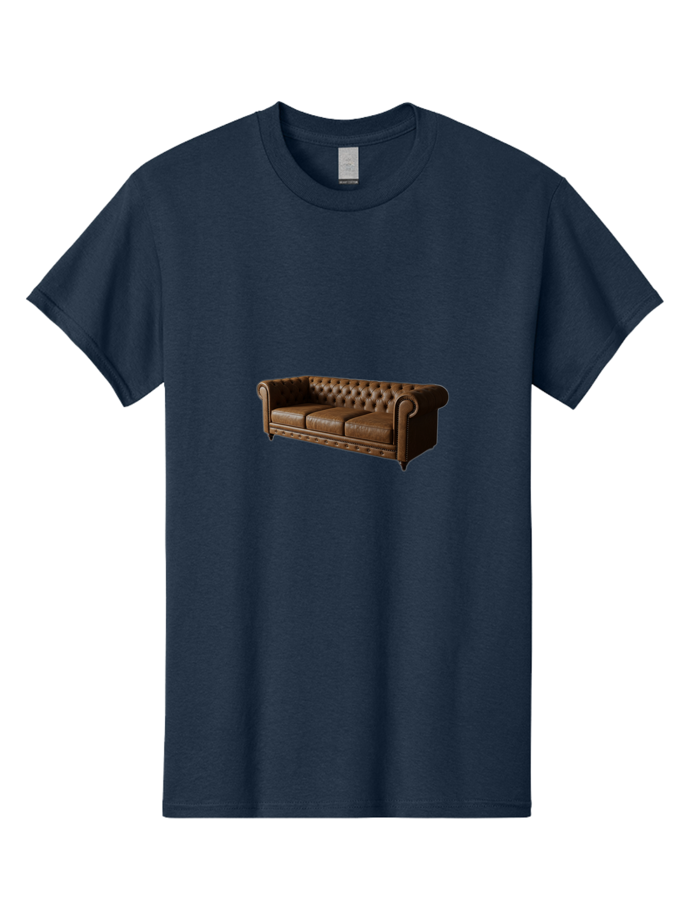 Leather-Chesterfield-Sofa Men'S Graphic Tee, 100% Cotton, Comfortable Casual Summer Wear, Machine Washable, Vintage Camera, Old Camera, Antique Camera, Black Camera, Classic Photography, Photography Equipment, Nostalgic Device, Film Camera, Bag686