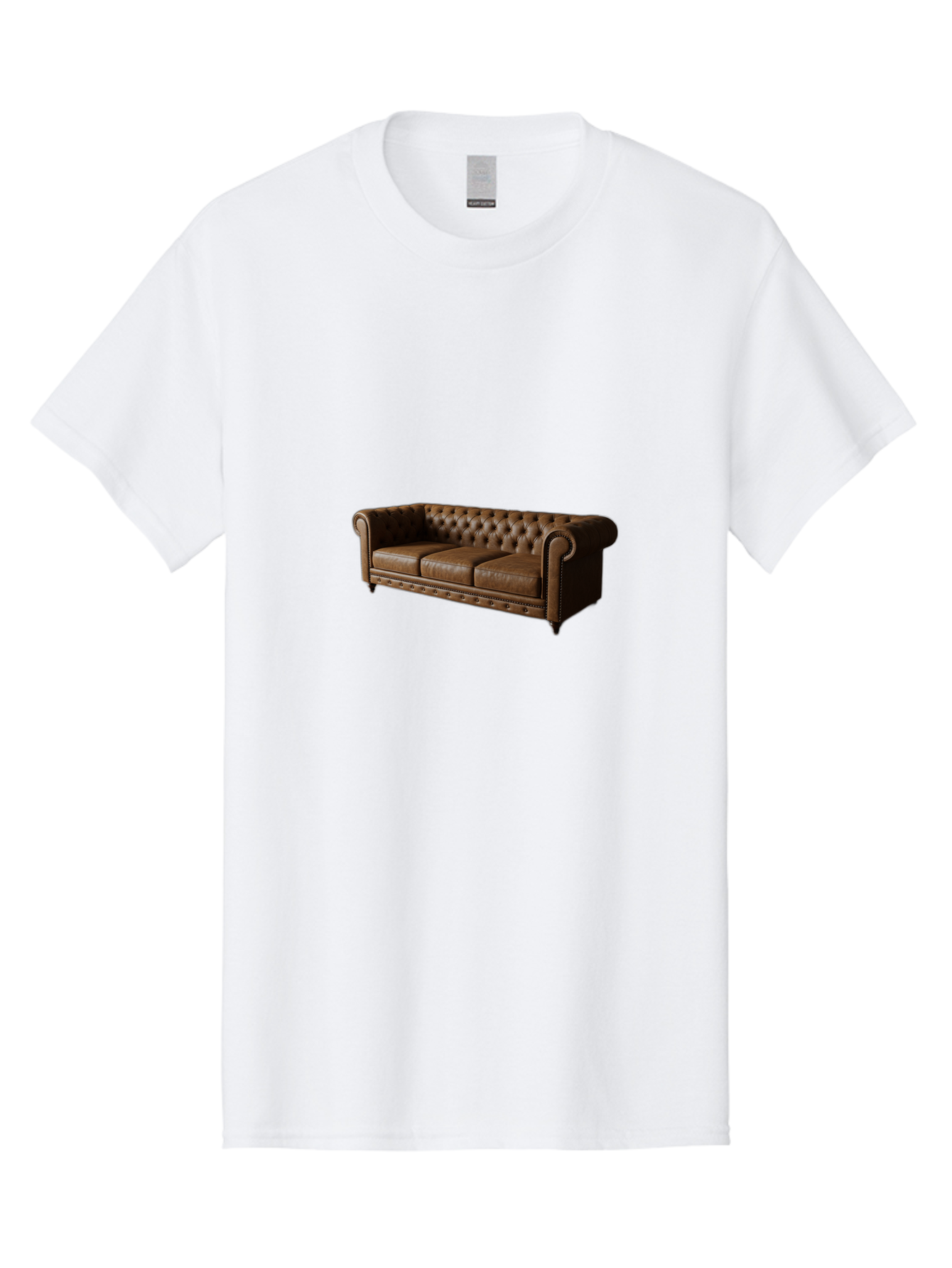 Leather-Chesterfield-Sofa Men'S Graphic Tee, 100% Cotton, Comfortable Casual Summer Wear, Machine Washable, Vintage Camera, Old Camera, Antique Camera, Black Camera, Classic Photography, Photography Equipment, Nostalgic Device, Film Camera, Bag686