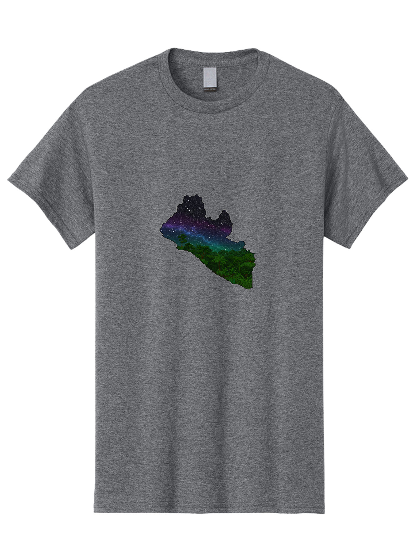 Liberia-Night-Sky Men'S Graphic Tee, 100% Cotton, Comfortable Casual Summer Wear, Machine Washable, Vintage Camera, Old Camera, Antique Camera, Black Camera, Classic Photography, Photography Equipment, Nostalgic Device, Film Camera, Camera Art Bag692