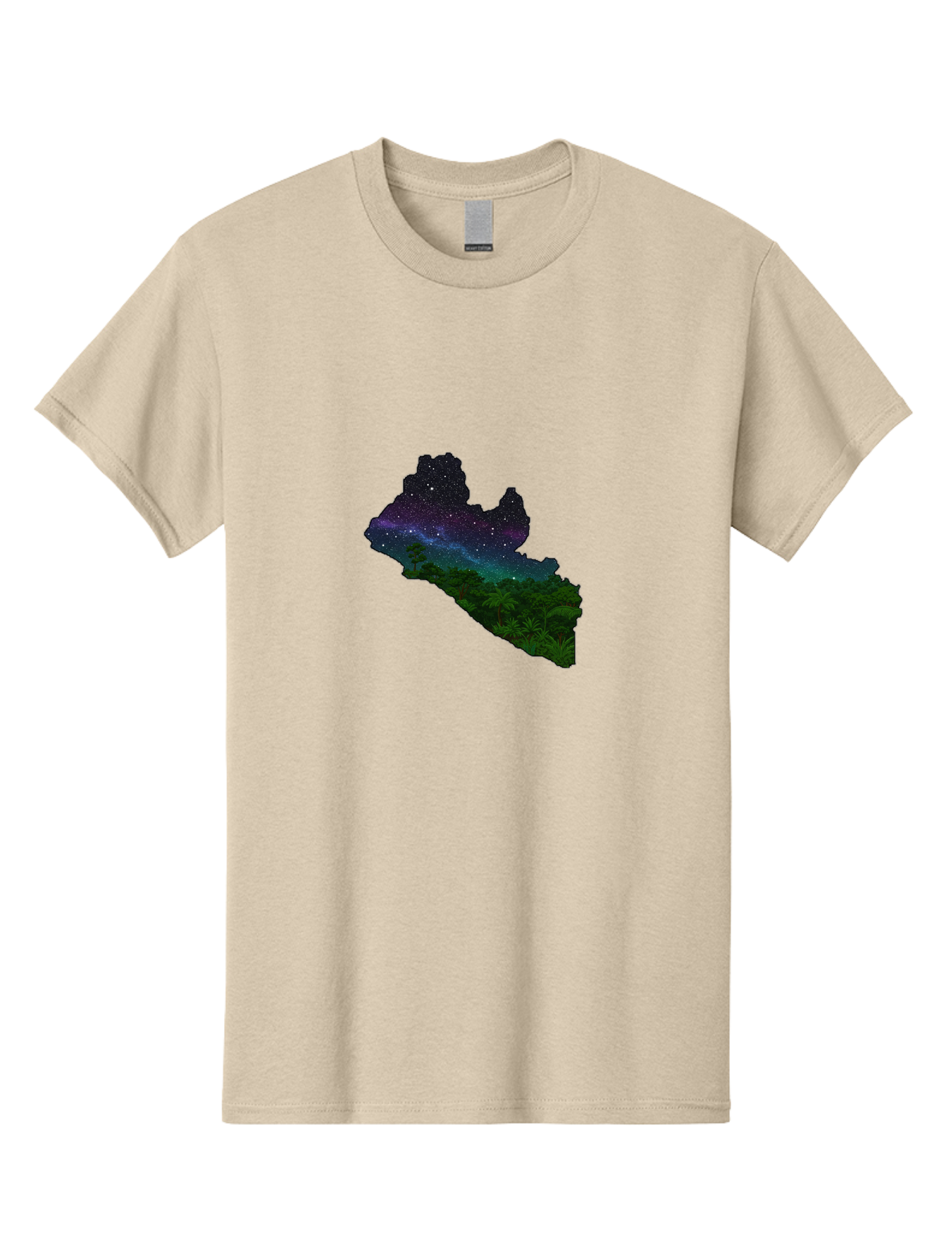 Liberia-Night-Sky Men'S Graphic Tee, 100% Cotton, Comfortable Casual Summer Wear, Machine Washable, Vintage Camera, Old Camera, Antique Camera, Black Camera, Classic Photography, Photography Equipment, Nostalgic Device, Film Camera, Camera Art Bag692