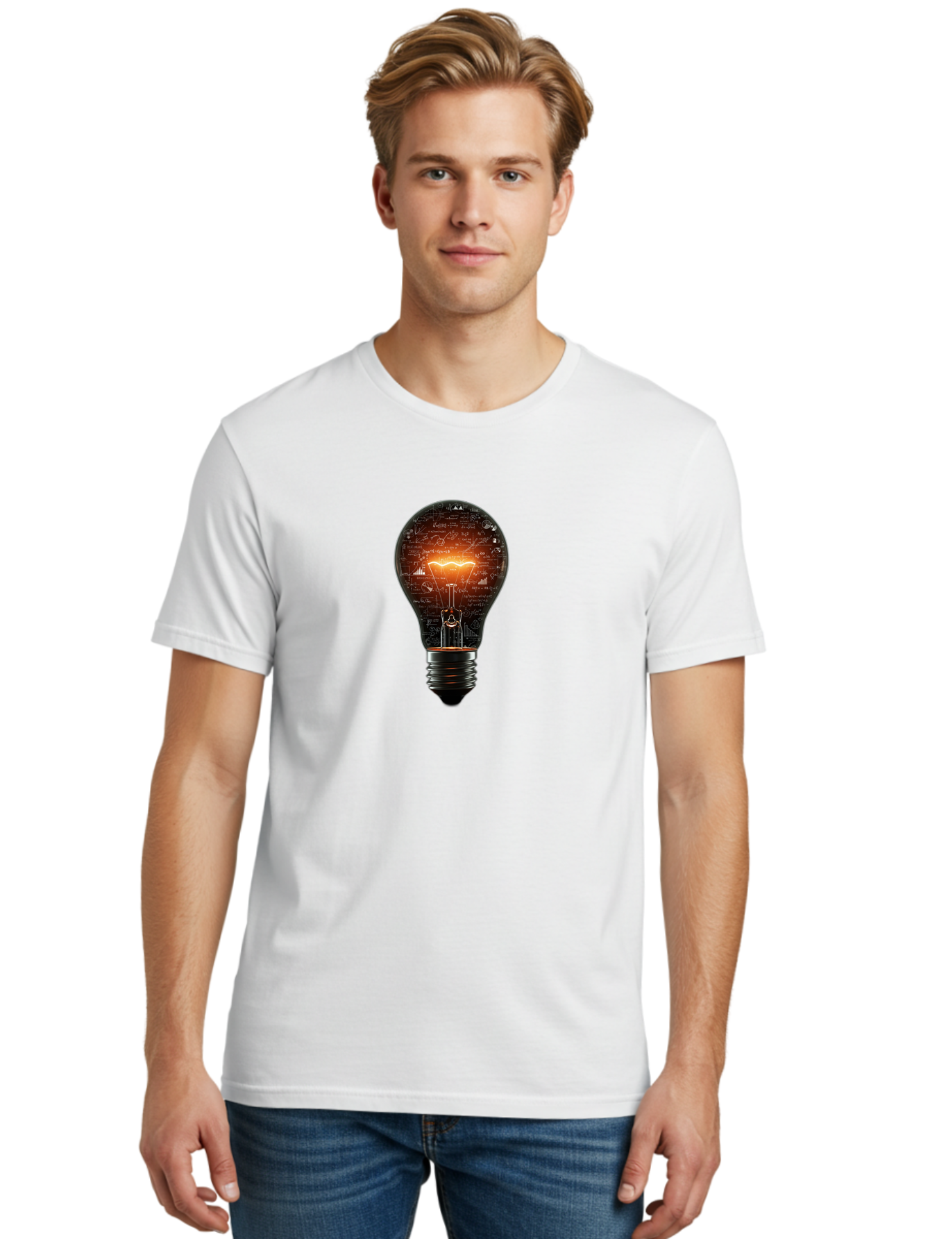 Lightbulb-With-Charts-And-Graphs Men'S Graphic Tee, 100% Cotton, Comfortable Casual Summer Wear, Machine Washable, Vintage Camera, Old Camera, Antique Camera, Black Camera, Classic Photography, Photography Equipment, Nostalgic Device, Bag697