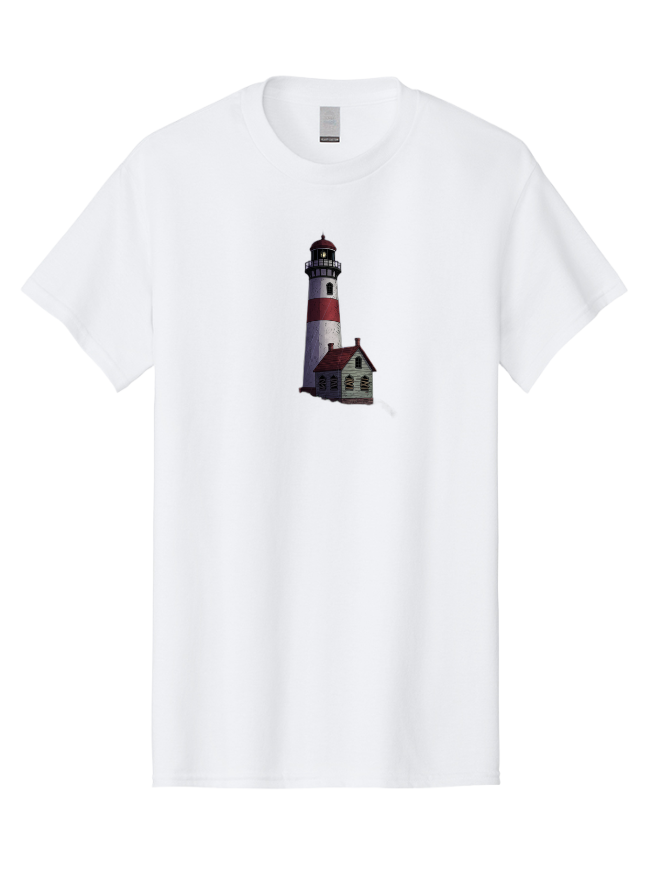 Lighthouse-12 Men'S Graphic Tee, 100% Cotton, Comfortable Casual Summer Wear, Machine Washable, Vintage Camera, Old Camera, Antique Camera, Black Camera, Classic Photography, Photography Equipment, Nostalgic Device, Film Camera, Camera Art Bag701