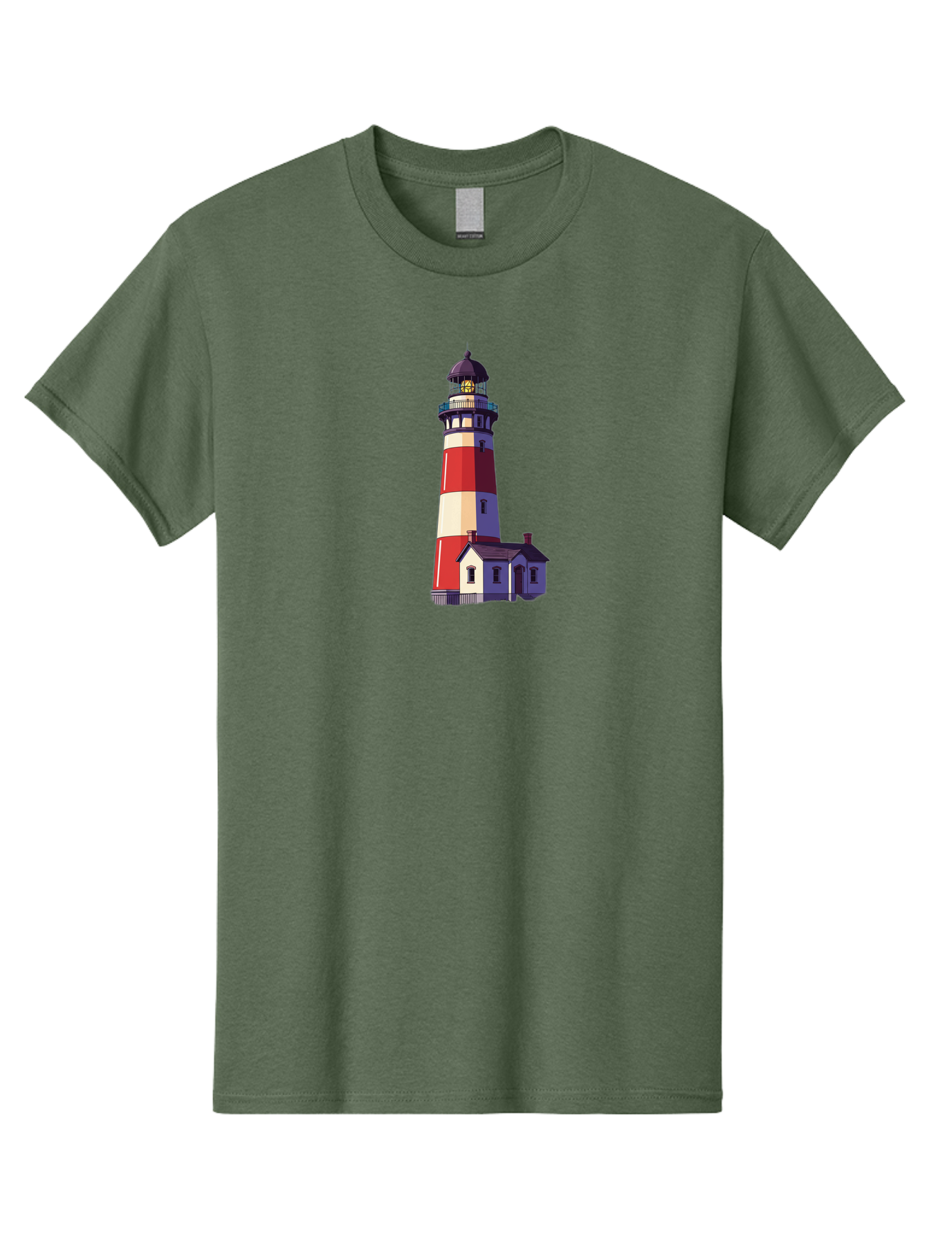 Lighthouse-15 Men'S Graphic Tee, 100% Cotton, Comfortable Casual Summer Wear, Machine Washable, Vintage Camera, Old Camera, Antique Camera, Black Camera, Classic Photography, Photography Equipment, Nostalgic Device, Film Camera, Camera Art Bag704