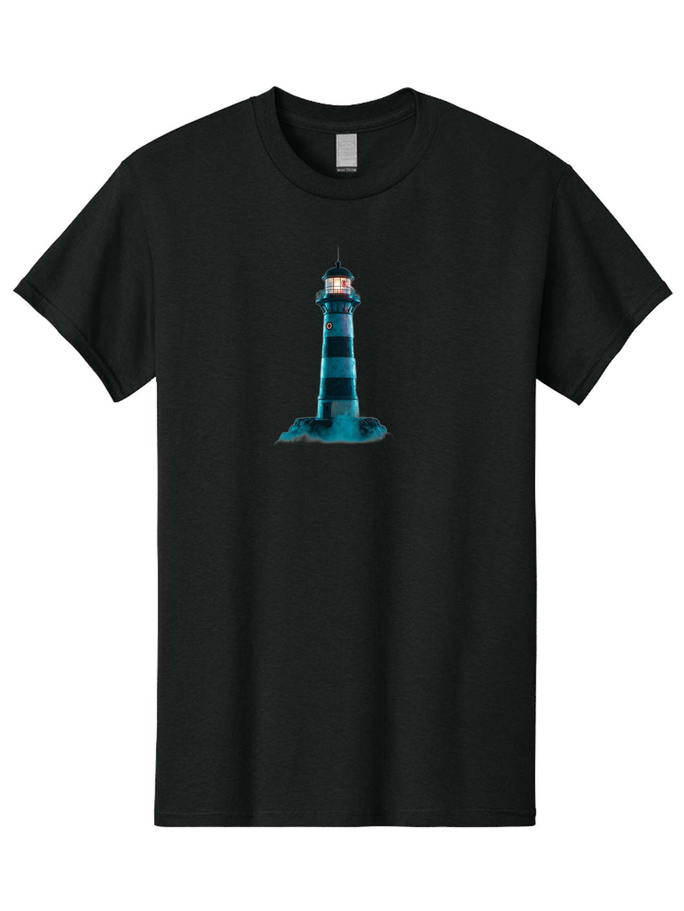 Lighthouse-16 Men'S Graphic Tee, 100% Cotton, Comfortable Casual Summer Wear, Machine Washable, Vintage Camera, Old Camera, Antique Camera, Black Camera, Classic Photography, Photography Equipment, Nostalgic Device, Film Camera, Camera Art Bag705