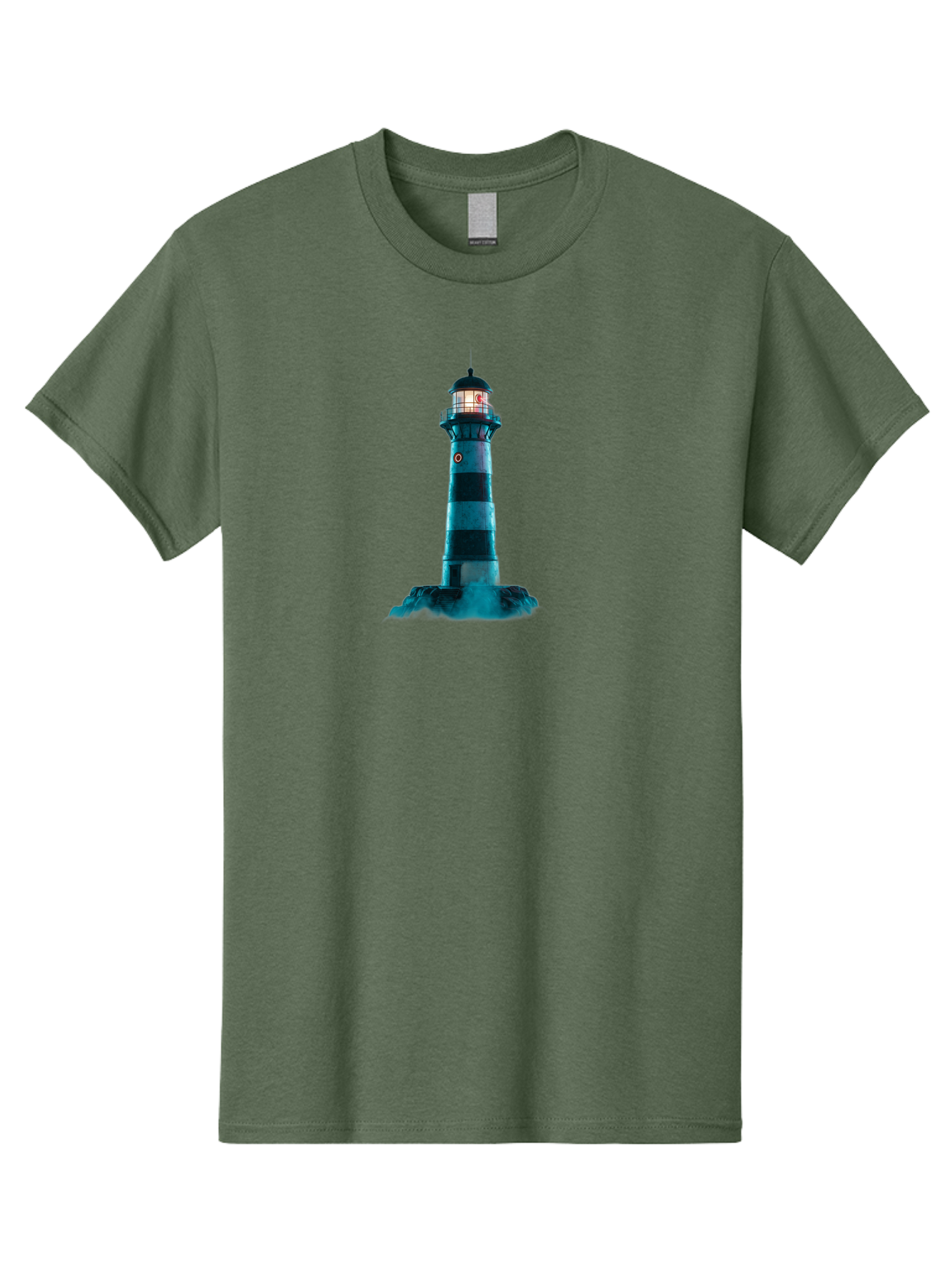 Lighthouse-16 Men'S Graphic Tee, 100% Cotton, Comfortable Casual Summer Wear, Machine Washable, Vintage Camera, Old Camera, Antique Camera, Black Camera, Classic Photography, Photography Equipment, Nostalgic Device, Film Camera, Camera Art Bag705