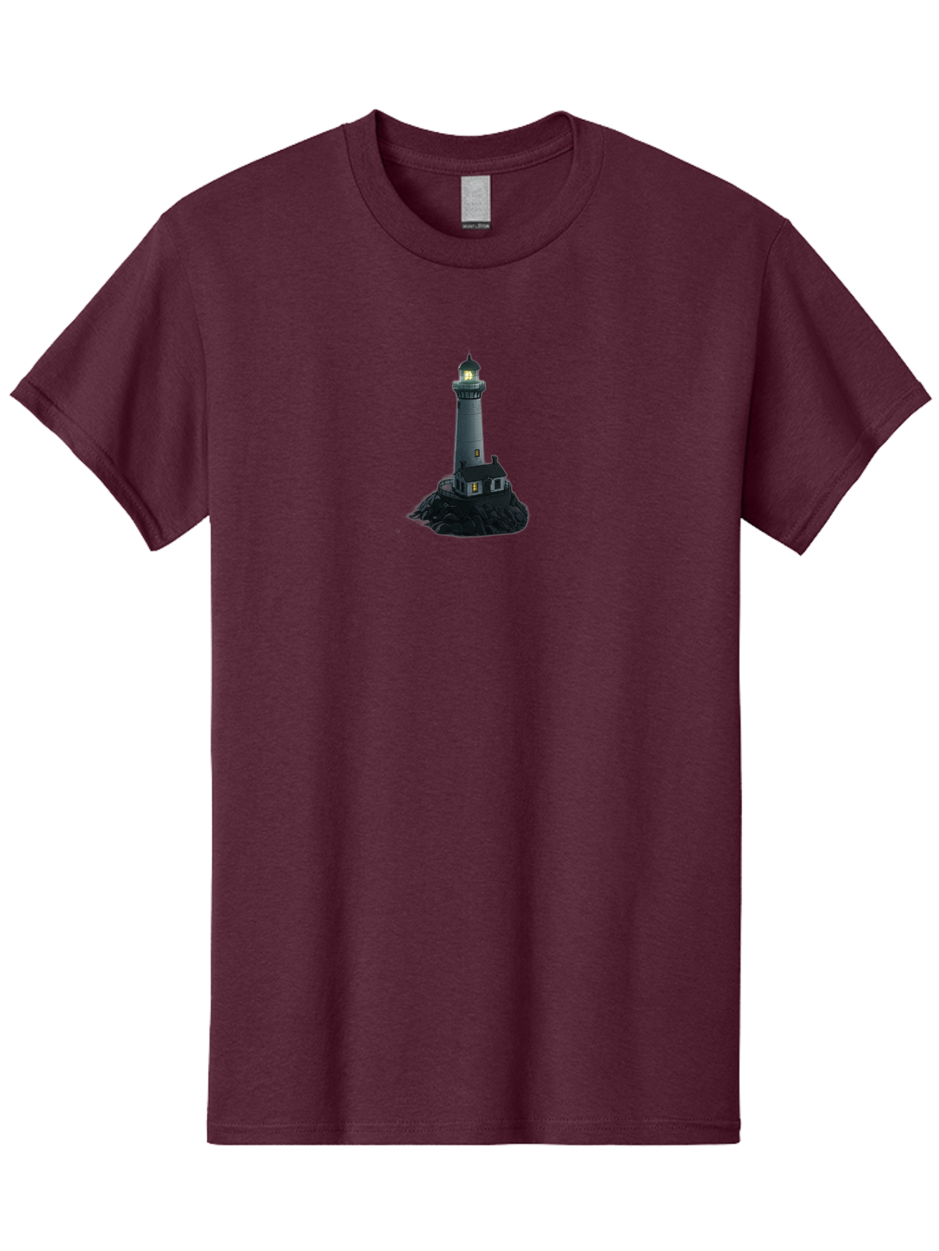 Lighthouse-2 Men'S Graphic Tee, 100% Cotton, Comfortable Casual Summer Wear, Machine Washable, Vintage Camera, Old Camera, Antique Camera, Black Camera, Classic Photography, Photography Equipment, Nostalgic Device, Film Camera, Camera Art Bag706