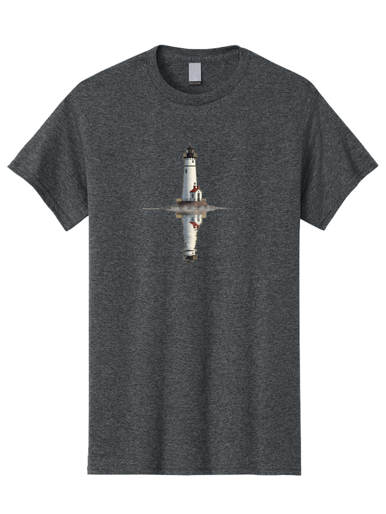 Lighthouse-5 Men'S Graphic Tee, 100% Cotton, Comfortable Casual Summer Wear, Machine Washable, Vintage Camera, Old Camera, Antique Camera, Black Camera, Classic Photography, Photography Equipment, Nostalgic Device, Film Camera, Camera Art Bag709