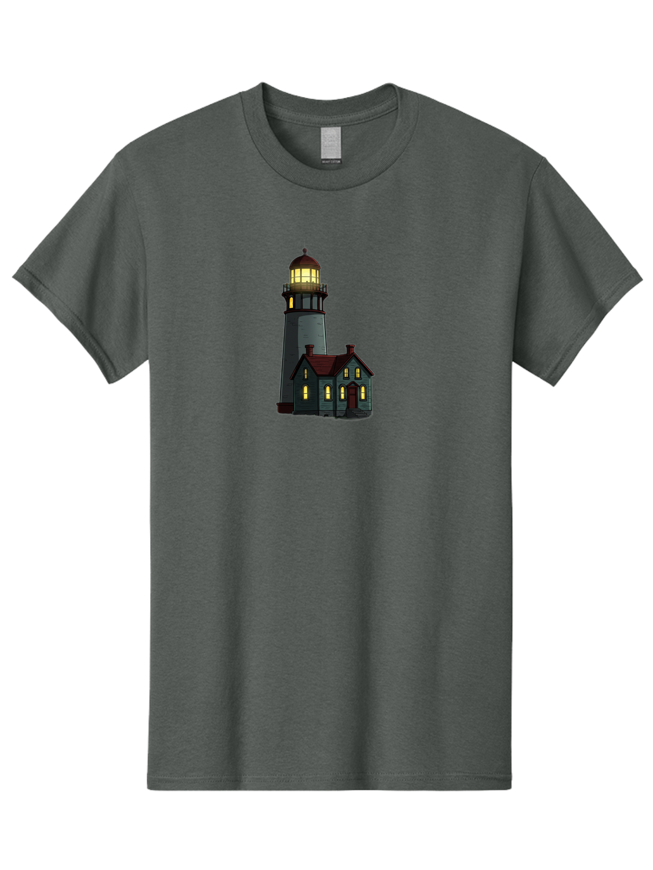 Lighthouse-And-House Men'S Graphic Tee, 100% Cotton, Comfortable Casual Summer Wear, Machine Washable, Vintage Camera, Old Camera, Antique Camera, Black Camera, Classic Photography, Photography Equipment, Nostalgic Device, Film Camera, Bag714