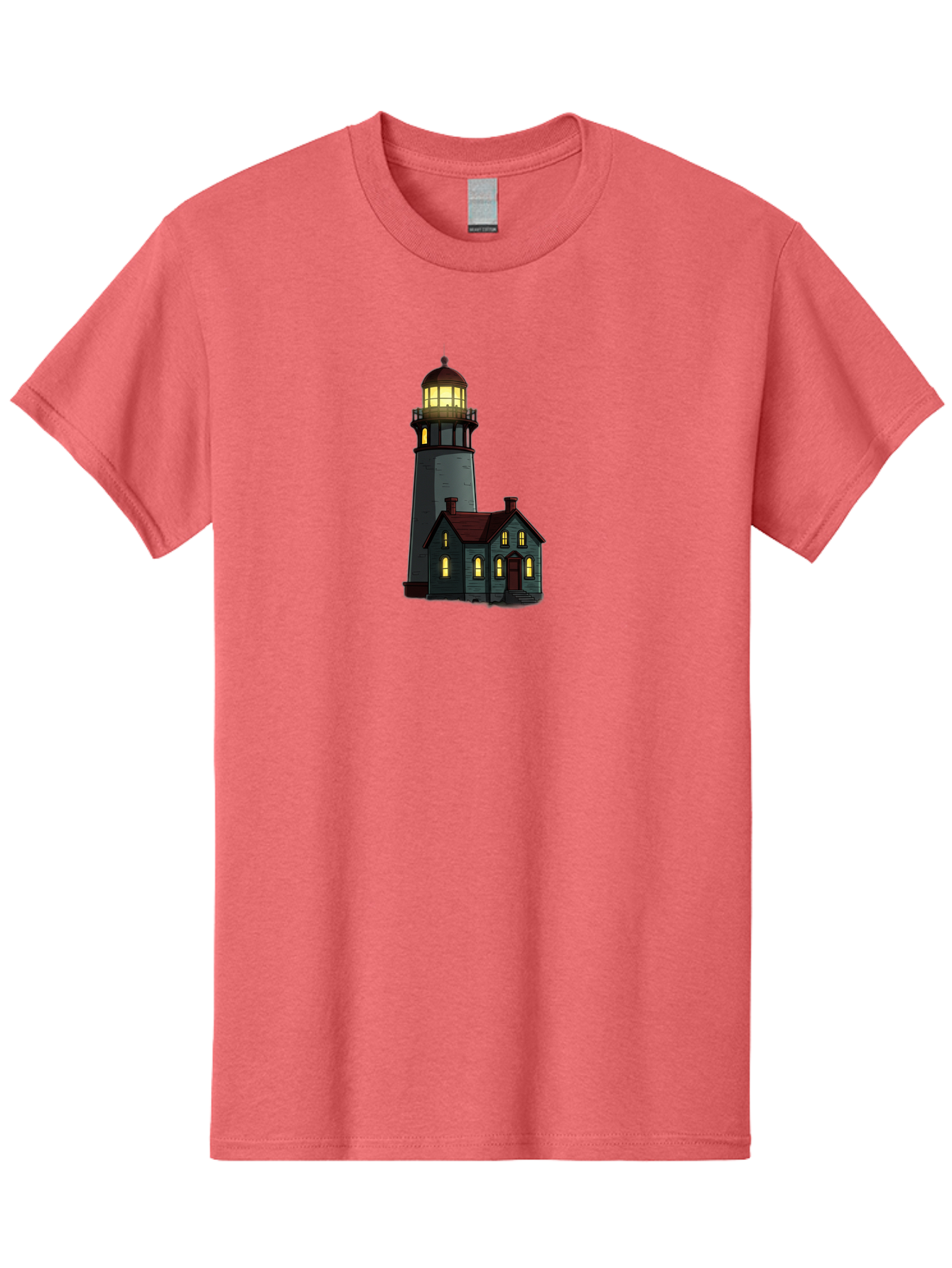 Lighthouse-And-House Men'S Graphic Tee, 100% Cotton, Comfortable Casual Summer Wear, Machine Washable, Vintage Camera, Old Camera, Antique Camera, Black Camera, Classic Photography, Photography Equipment, Nostalgic Device, Film Camera, Bag714