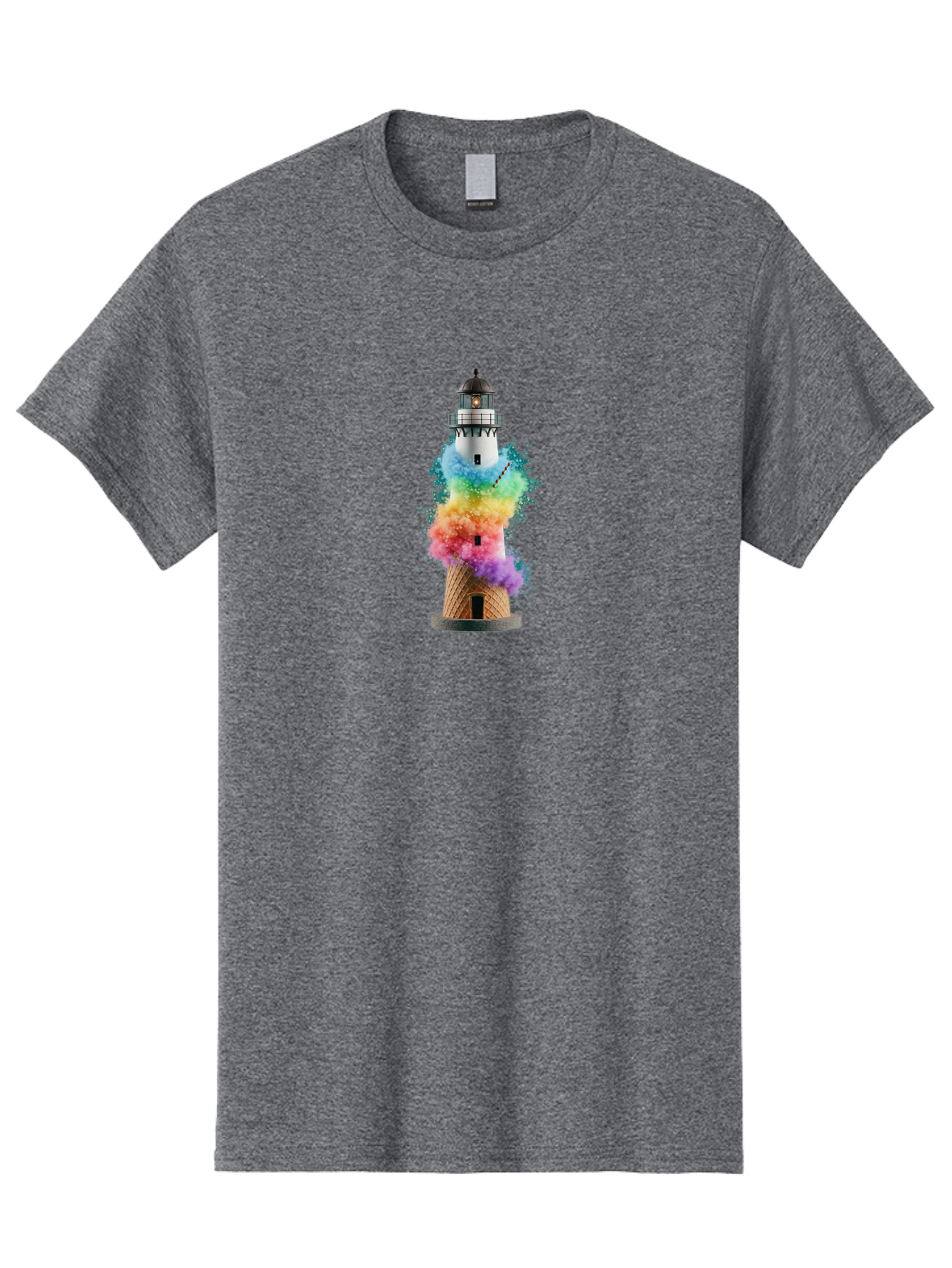 Lighthouse-Ice-Cream Men'S Graphic Tee, 100% Cotton, Comfortable Casual Summer Wear, Machine Washable, Vintage Camera, Old Camera, Antique Camera, Black Camera, Classic Photography, Photography Equipment, Nostalgic Device, Film Camera, Bag719