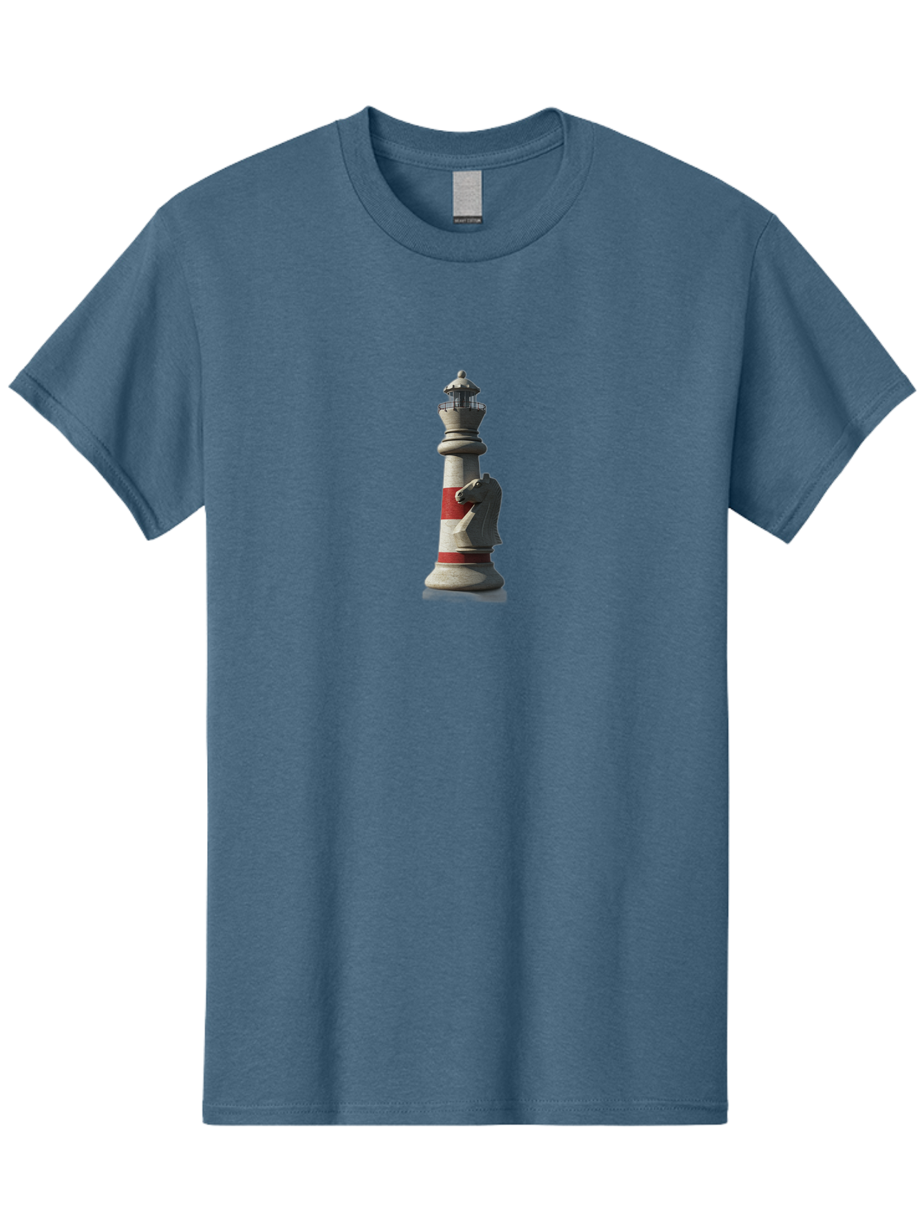 Lighthouse-Knight-Chess-Piece Men'S Graphic Tee, 100% Cotton, Comfortable Casual Summer Wear, Machine Washable, Vintage Camera, Old Camera, Antique Camera, Black Camera, Classic Photography, Photography Equipment, Nostalgic Device, Bag723