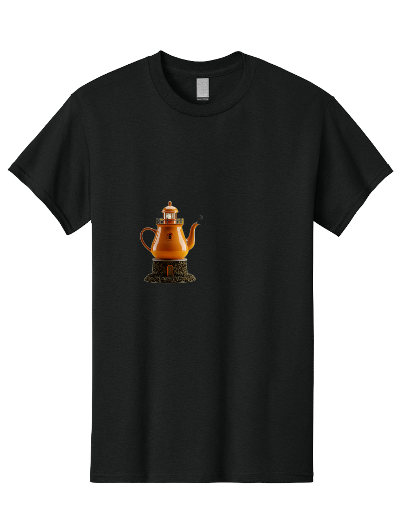 Lighthouse-Teapot Men'S Graphic Tee, 100% Cotton, Comfortable Casual Summer Wear, Machine Washable, Vintage Camera, Old Camera, Antique Camera, Black Camera, Classic Photography, Photography Equipment, Nostalgic Device, Film Camera, Camera Art Bag726