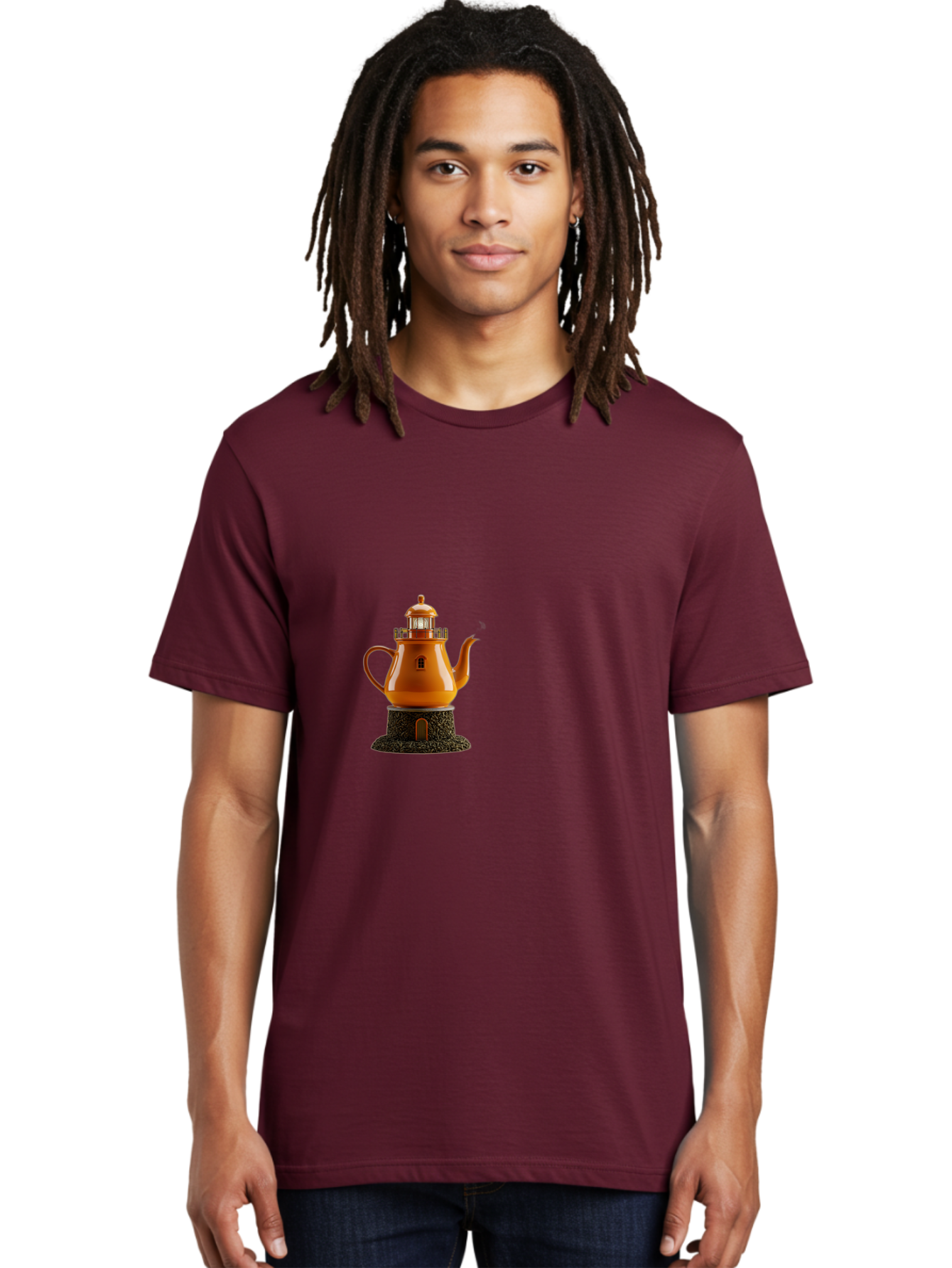 Lighthouse-Teapot Men'S Graphic Tee, 100% Cotton, Comfortable Casual Summer Wear, Machine Washable, Vintage Camera, Old Camera, Antique Camera, Black Camera, Classic Photography, Photography Equipment, Nostalgic Device, Film Camera, Camera Art Bag726