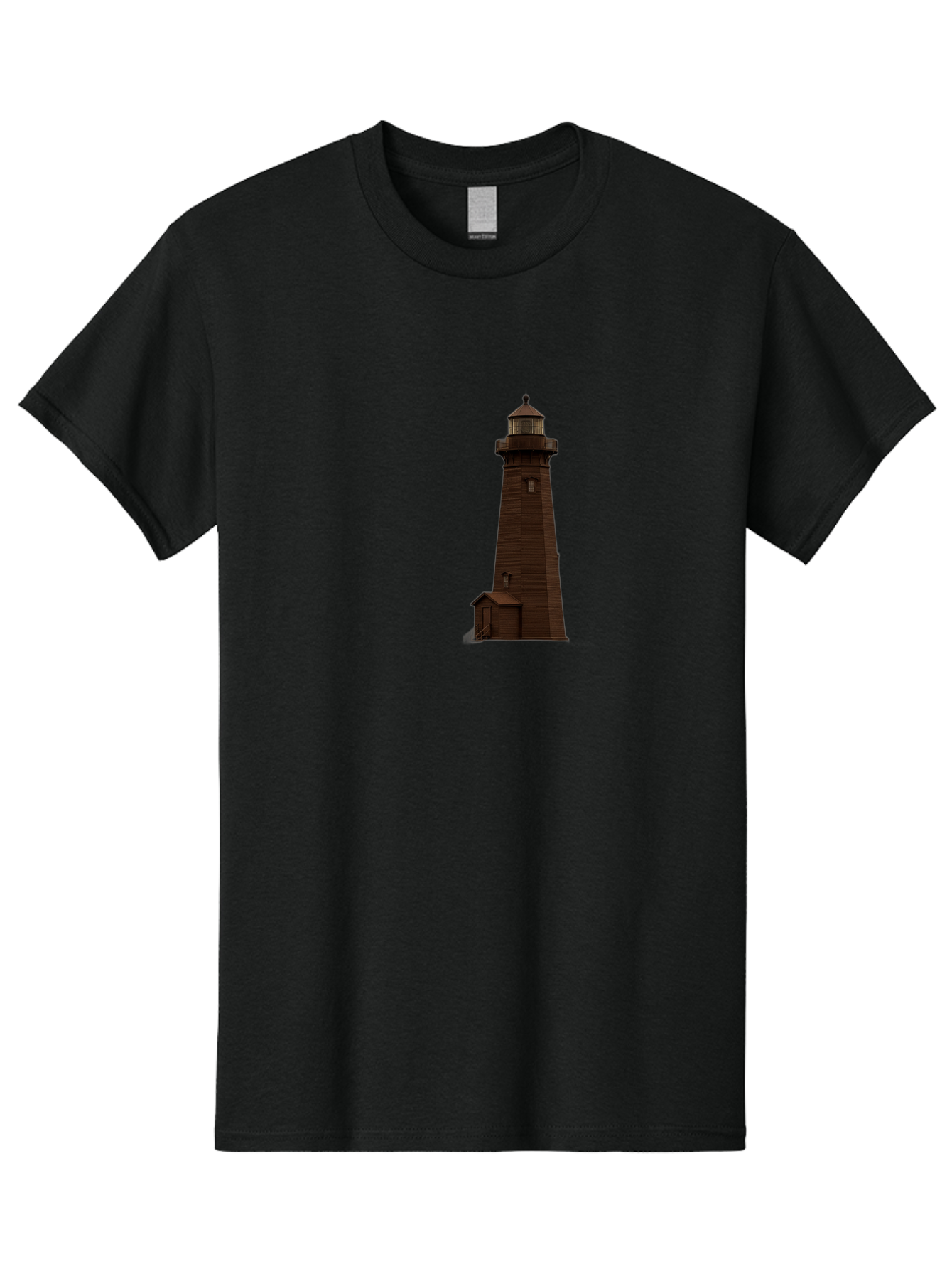 Lighthouse Men'S Graphic Tee, 100% Cotton, Comfortable Casual Summer Wear, Machine Washable, Vintage Camera, Old Camera, Antique Camera, Black Camera, Classic Photography, Photography Equipment, Nostalgic Device, Film Camera, Camera Art Bag727