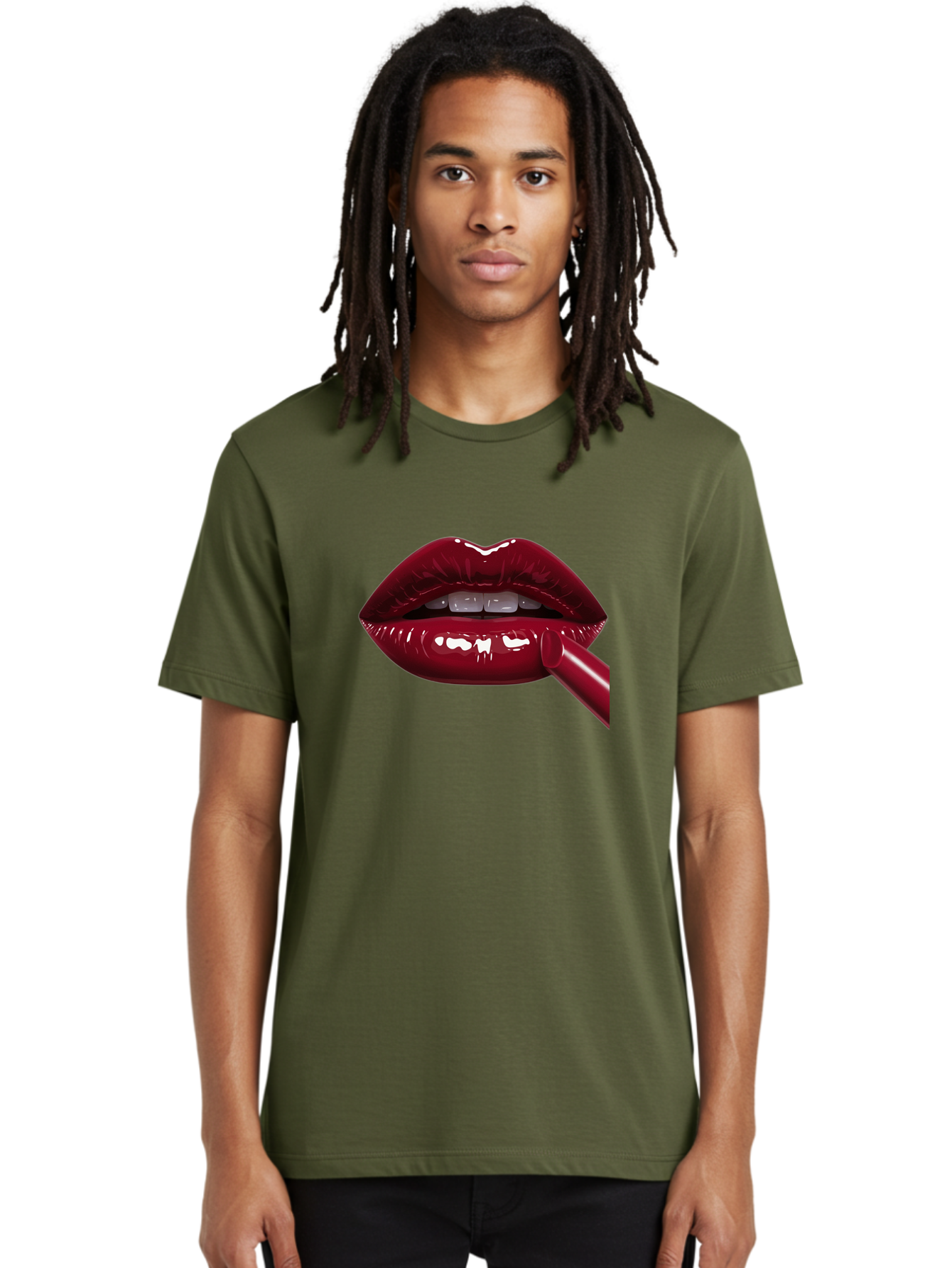 Lipstick Men'S Graphic Tee, 100% Cotton, Comfortable Casual Summer Wear, Machine Washable, Vintage Camera, Old Camera, Antique Camera, Black Camera, Classic Photography, Photography Equipment, Nostalgic Device, Film Camera, Camera Art Bag728