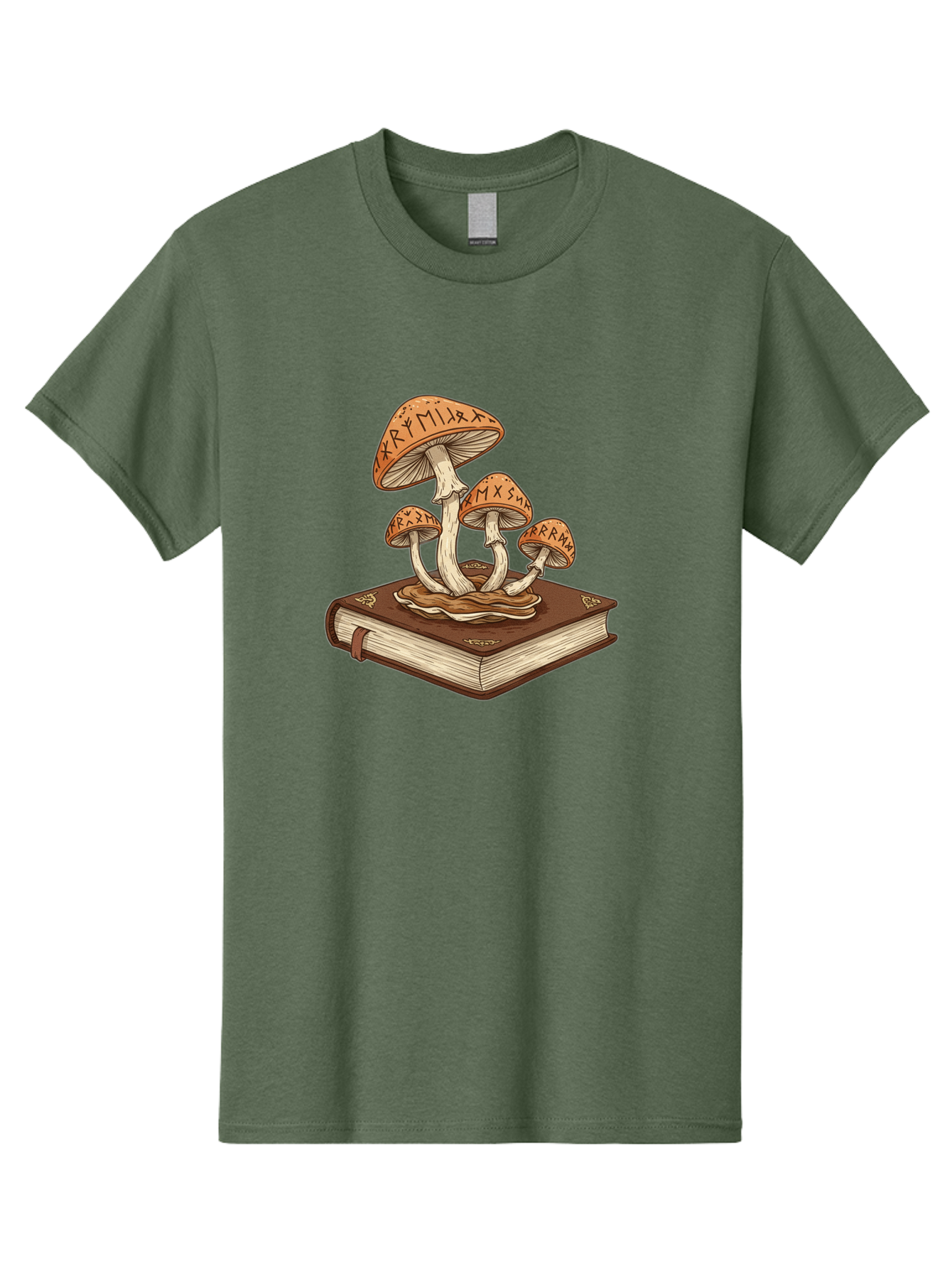 Magic-Mushrooms-On-Book Men'S Graphic Tee, 100% Cotton, Comfortable Casual Summer Wear, Machine Washable, Vintage Camera, Old Camera, Antique Camera, Black Camera, Classic Photography, Photography Equipment, Nostalgic Device, Film Camera, Bag741