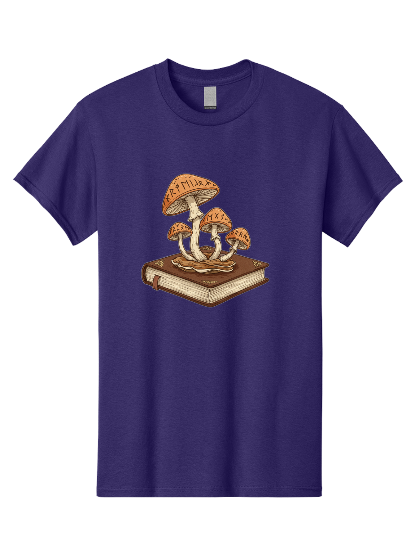Magic-Mushrooms-On-Book Men'S Graphic Tee, 100% Cotton, Comfortable Casual Summer Wear, Machine Washable, Vintage Camera, Old Camera, Antique Camera, Black Camera, Classic Photography, Photography Equipment, Nostalgic Device, Film Camera, Bag741