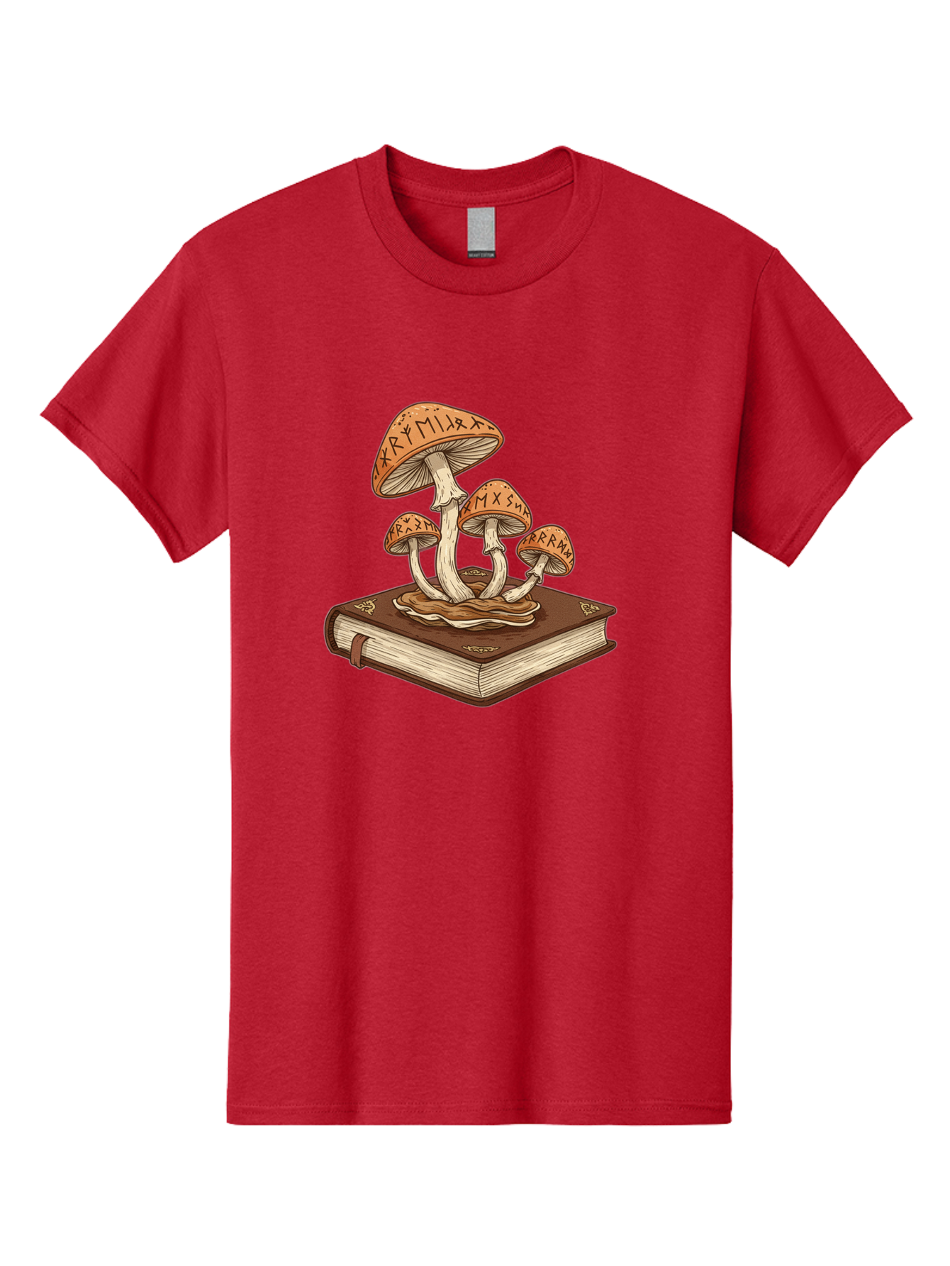 Magic-Mushrooms-On-Book Men'S Graphic Tee, 100% Cotton, Comfortable Casual Summer Wear, Machine Washable, Vintage Camera, Old Camera, Antique Camera, Black Camera, Classic Photography, Photography Equipment, Nostalgic Device, Film Camera, Bag741