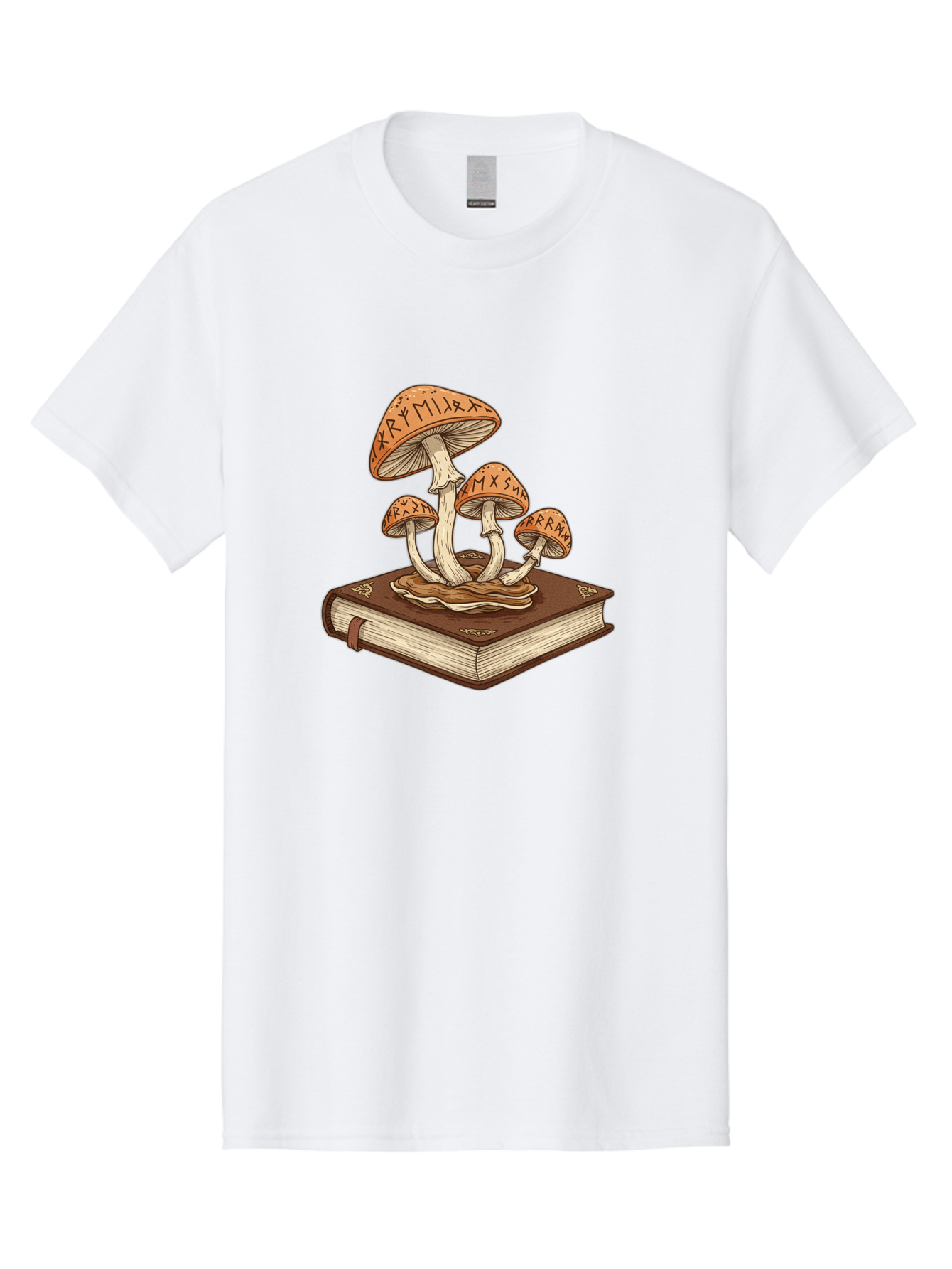 Magic-Mushrooms-On-Book Men'S Graphic Tee, 100% Cotton, Comfortable Casual Summer Wear, Machine Washable, Vintage Camera, Old Camera, Antique Camera, Black Camera, Classic Photography, Photography Equipment, Nostalgic Device, Film Camera, Bag741