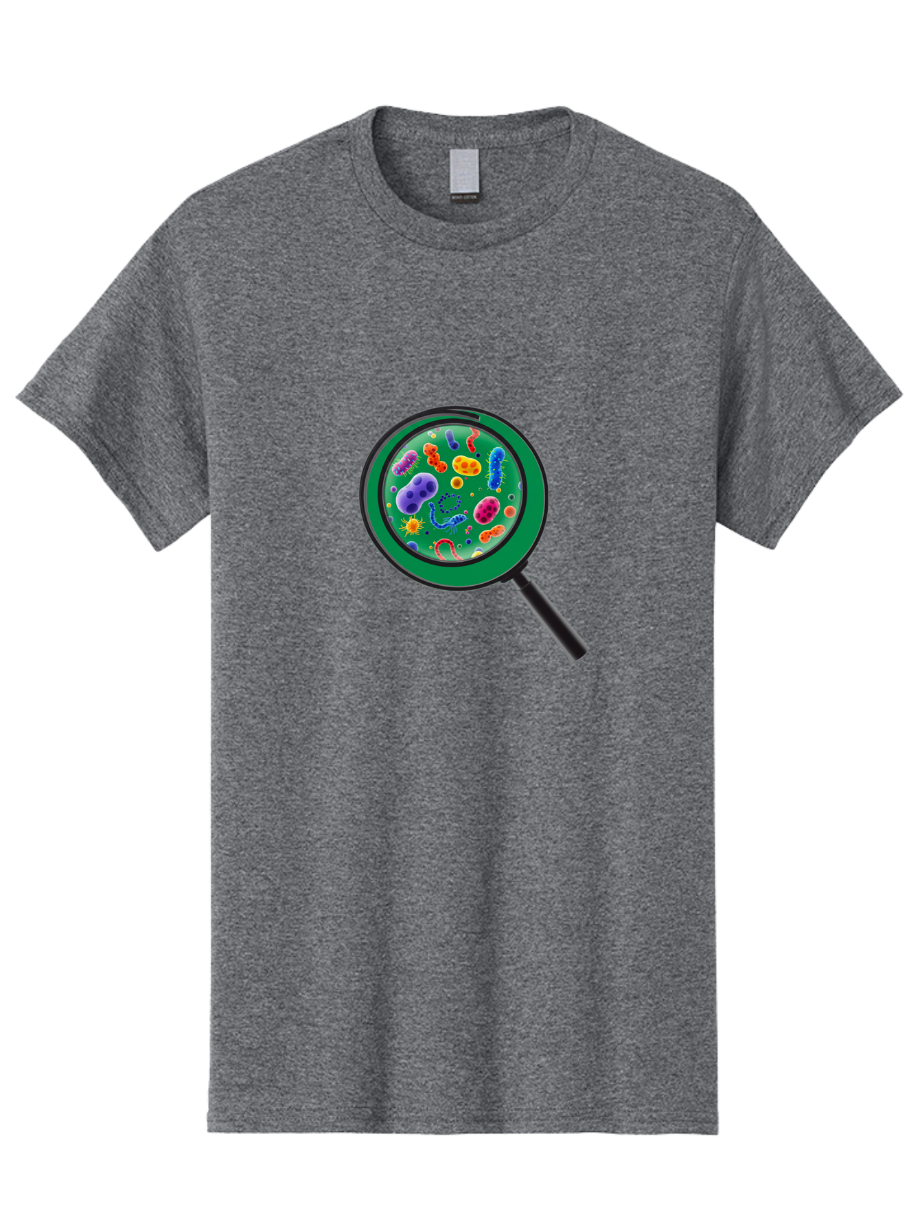 Magnifying-Glass-Microbes Men'S Graphic Tee, 100% Cotton, Comfortable Casual Summer Wear, Machine Washable, Vintage Camera, Old Camera, Antique Camera, Black Camera, Classic Photography, Photography Equipment, Nostalgic Device, Film Camera, Bag742