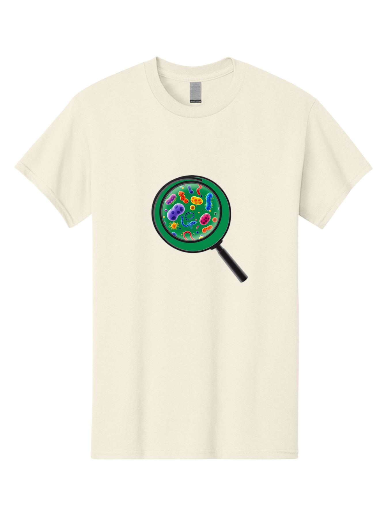 Magnifying-Glass-Microbes Men'S Graphic Tee, 100% Cotton, Comfortable Casual Summer Wear, Machine Washable, Vintage Camera, Old Camera, Antique Camera, Black Camera, Classic Photography, Photography Equipment, Nostalgic Device, Film Camera, Bag742