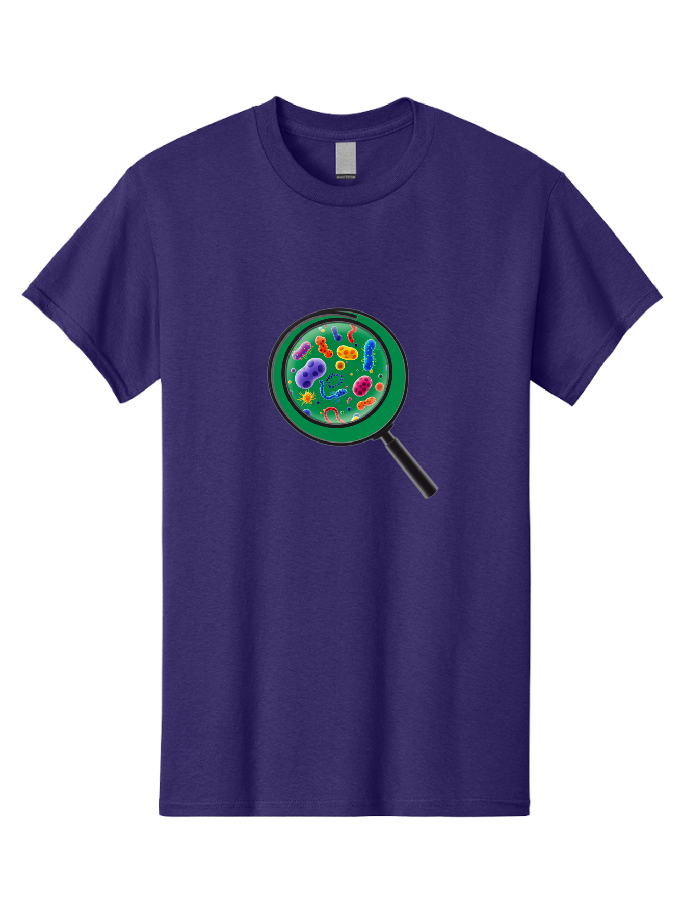 Magnifying-Glass-Microbes Men'S Graphic Tee, 100% Cotton, Comfortable Casual Summer Wear, Machine Washable, Vintage Camera, Old Camera, Antique Camera, Black Camera, Classic Photography, Photography Equipment, Nostalgic Device, Film Camera, Bag742