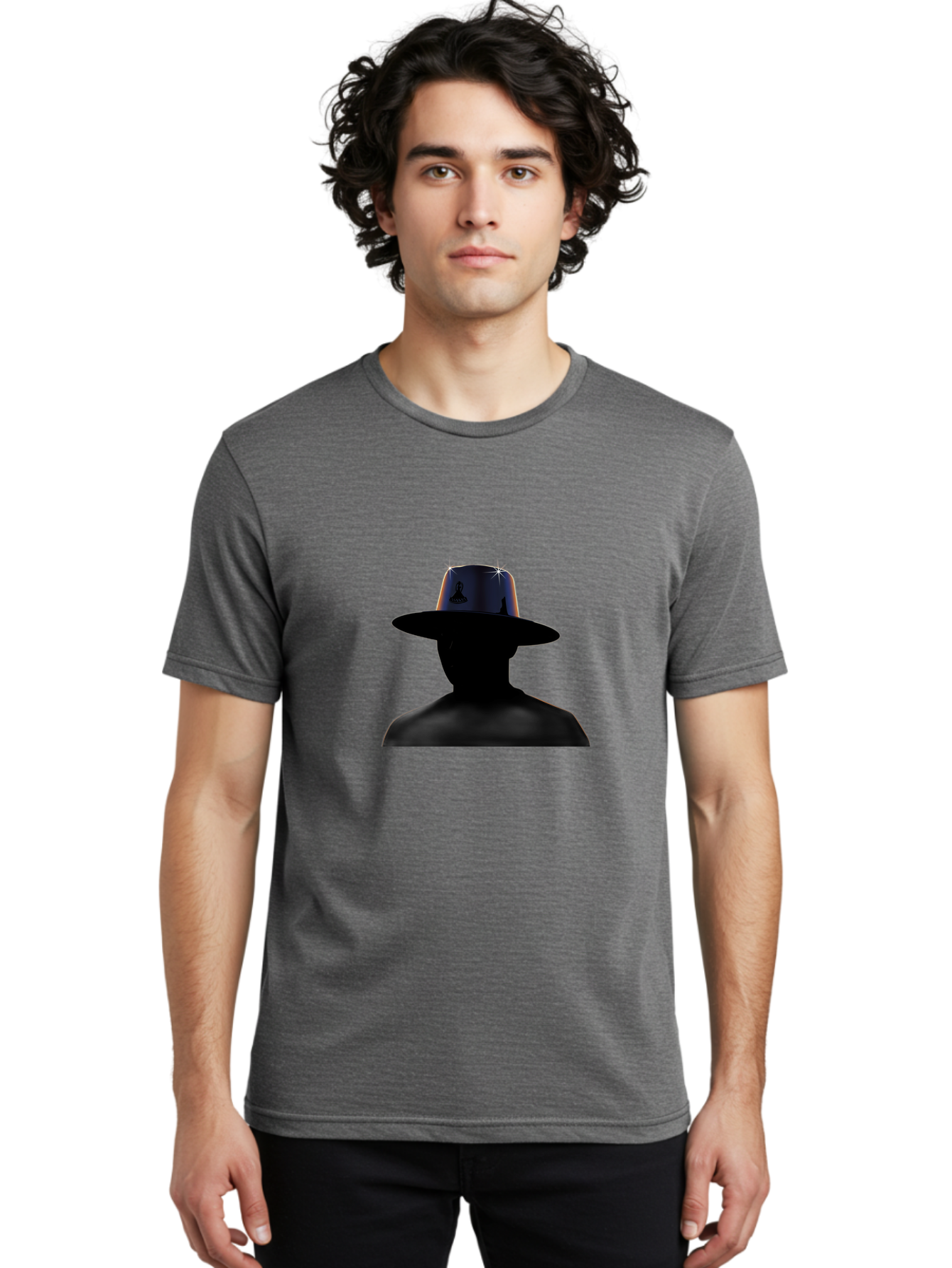 Man-In-Hat Men'S Graphic Tee, 100% Cotton, Comfortable Casual Summer Wear, Machine Washable, Vintage Camera, Old Camera, Antique Camera, Black Camera, Classic Photography, Photography Equipment, Nostalgic Device, Film Camera, Camera Art Bag744